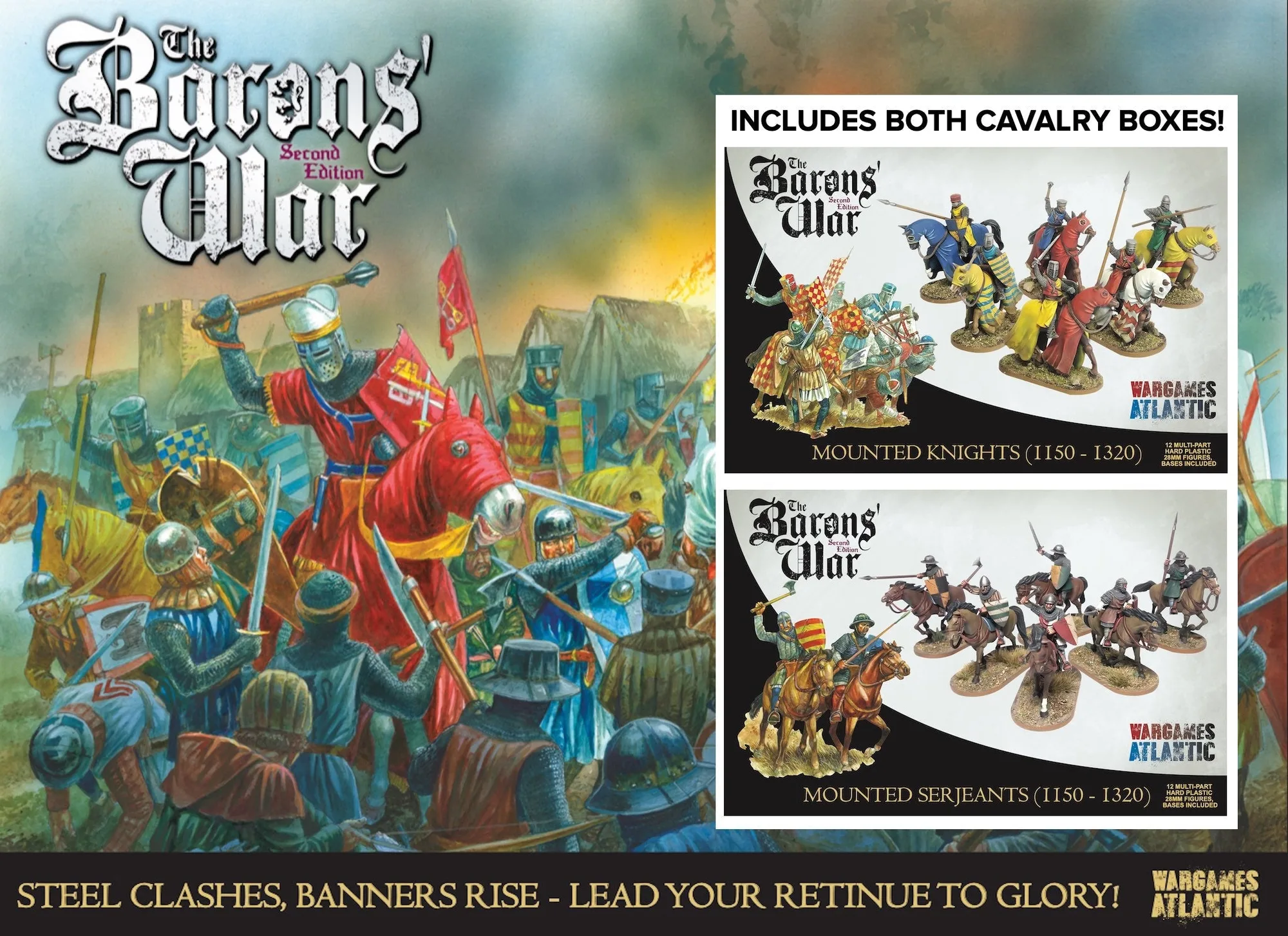Wargames Atlantic Barons' War Second Edition Deluxe Set Contents
