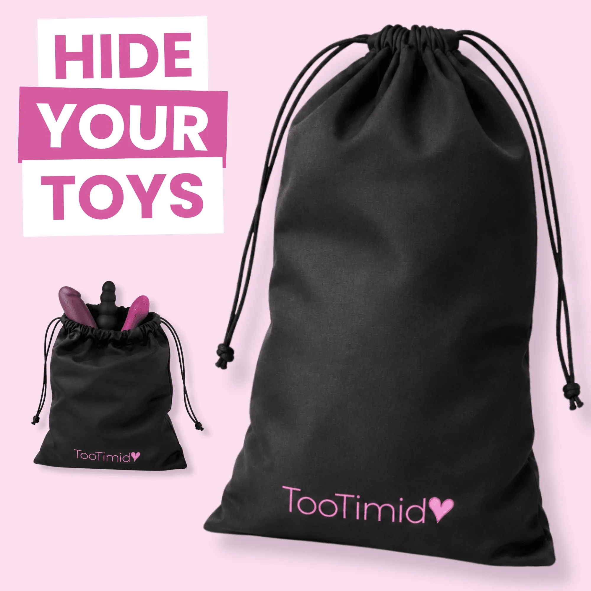 TooTimid.com Adult Toy Storage Bag