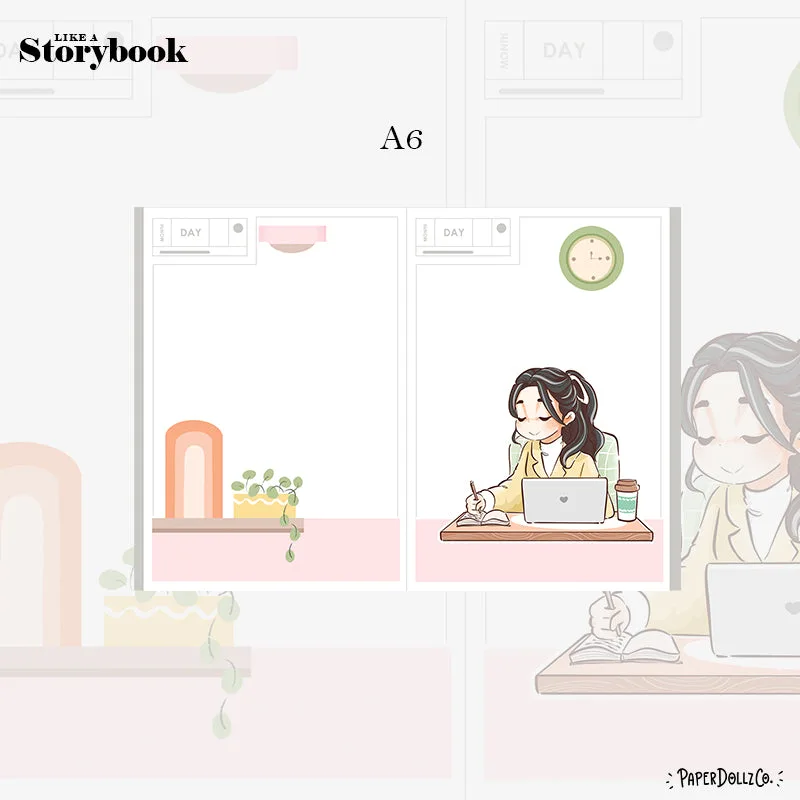 Trabajo | Planner Girl | Kit diario Hobonichi A6 - a079