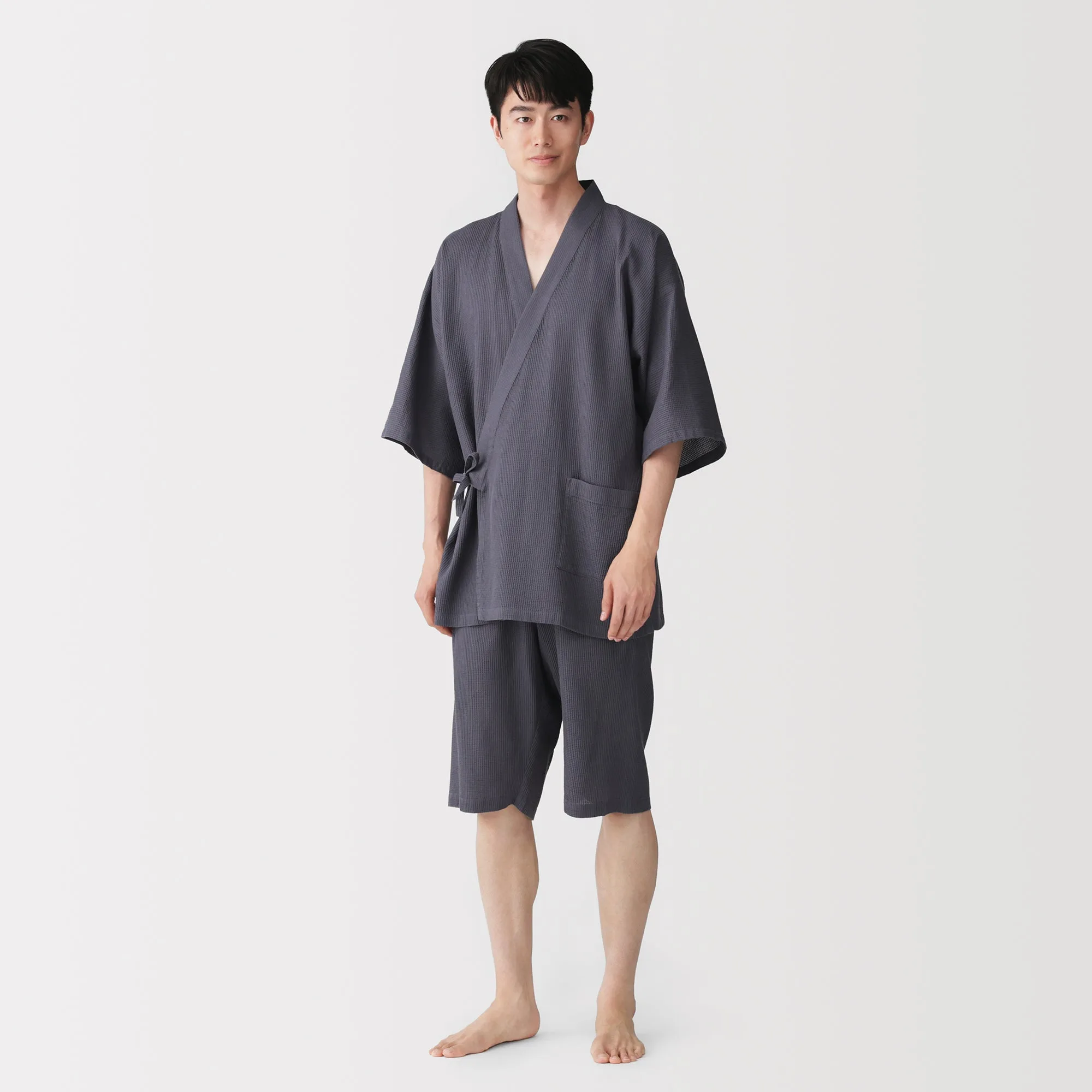 Jinbei de gofre con mezcla de lyocell