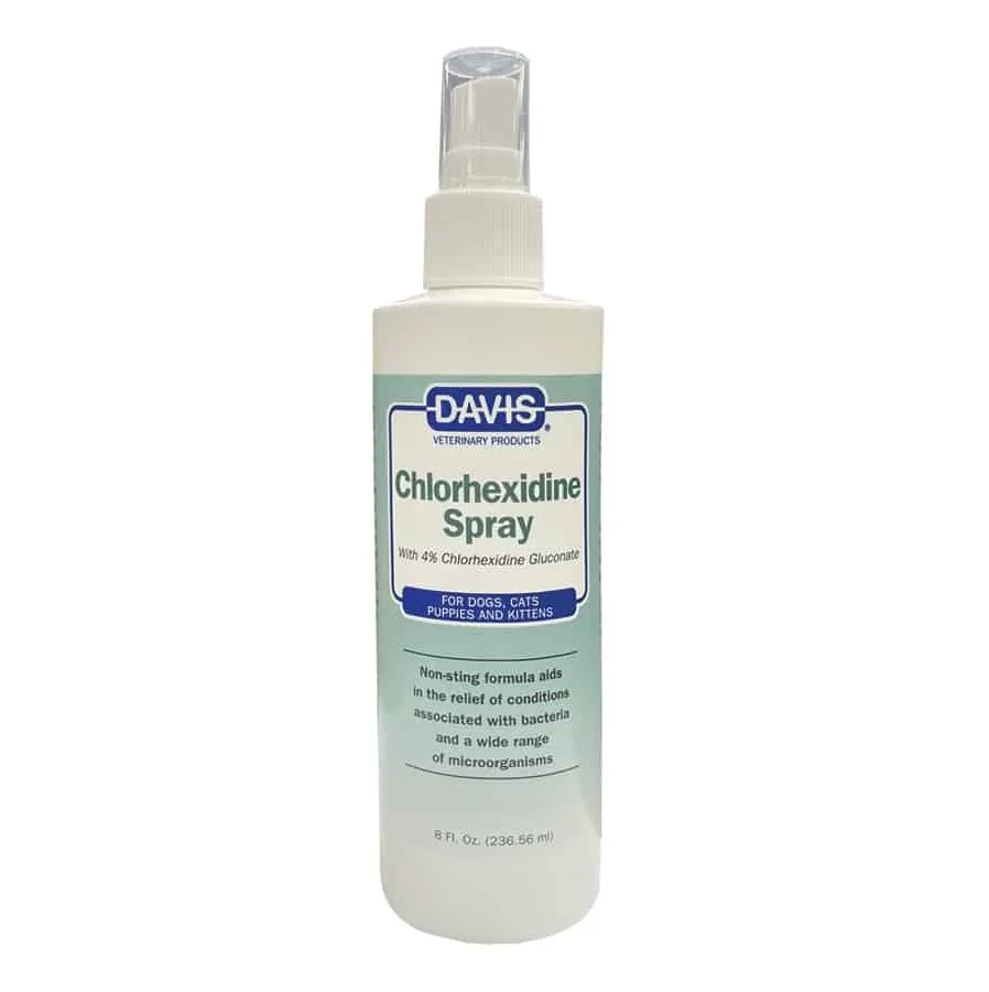 Davis Chlorhexidine Spray 4% Chlorhexidine Gluconate 8 oz