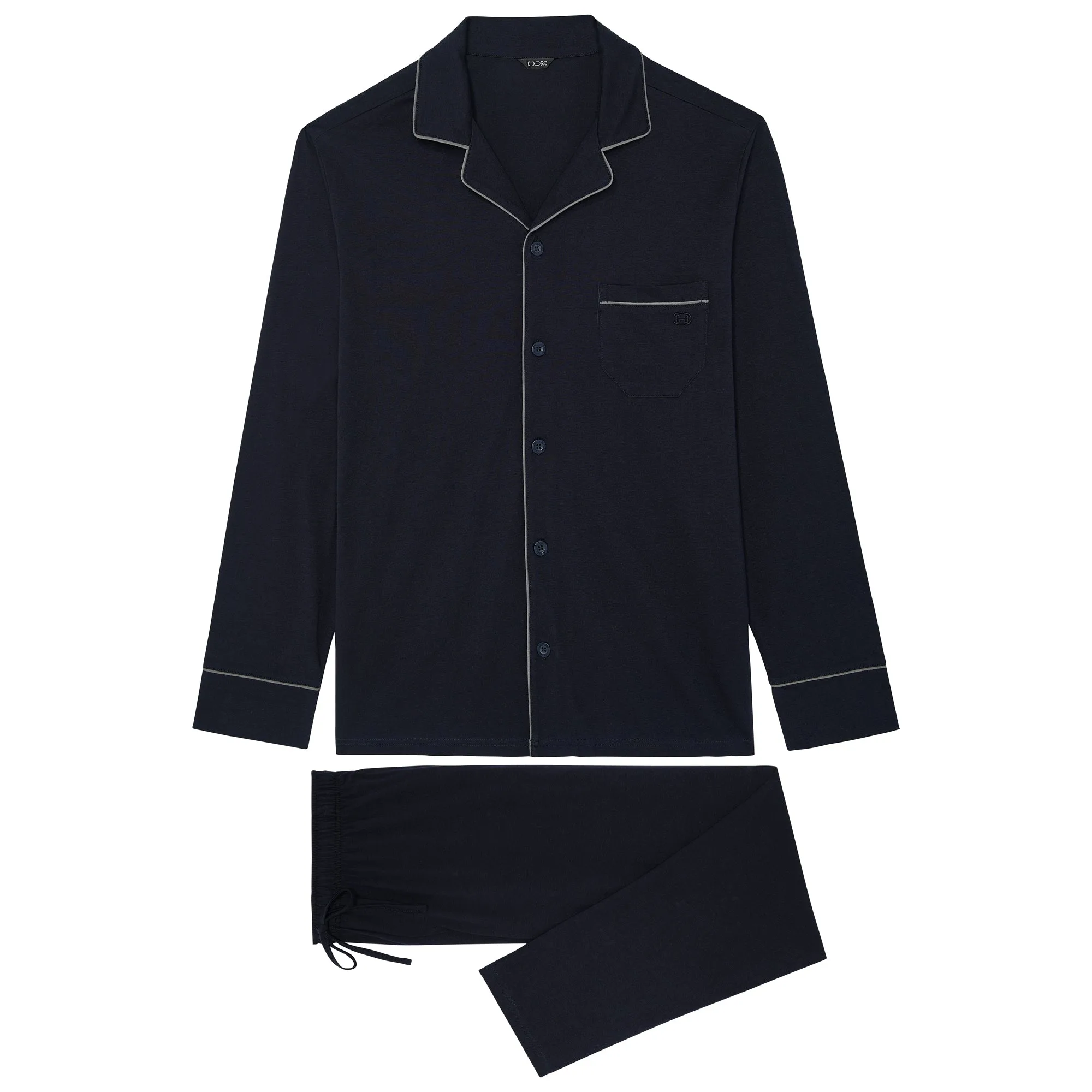 Albert Long Pajama Set | Navy 402802-00ra