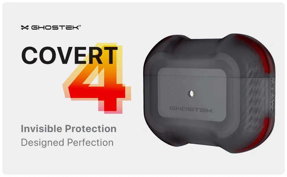 Pouzdro AirPods Pro s bezdrátovým nabíjením, průhledné — COVERT