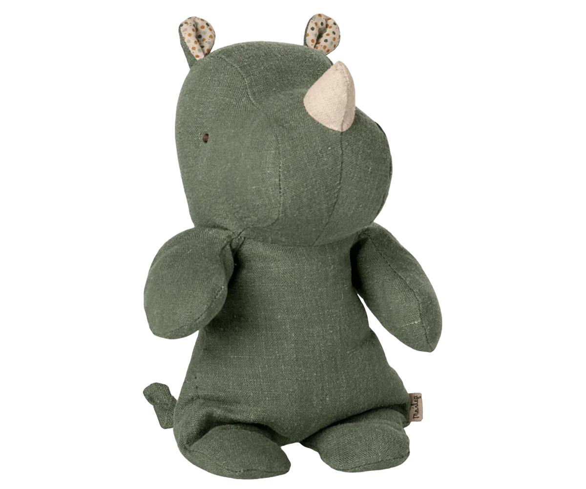 Maileg Safari Friends Mini Rhino in Sage