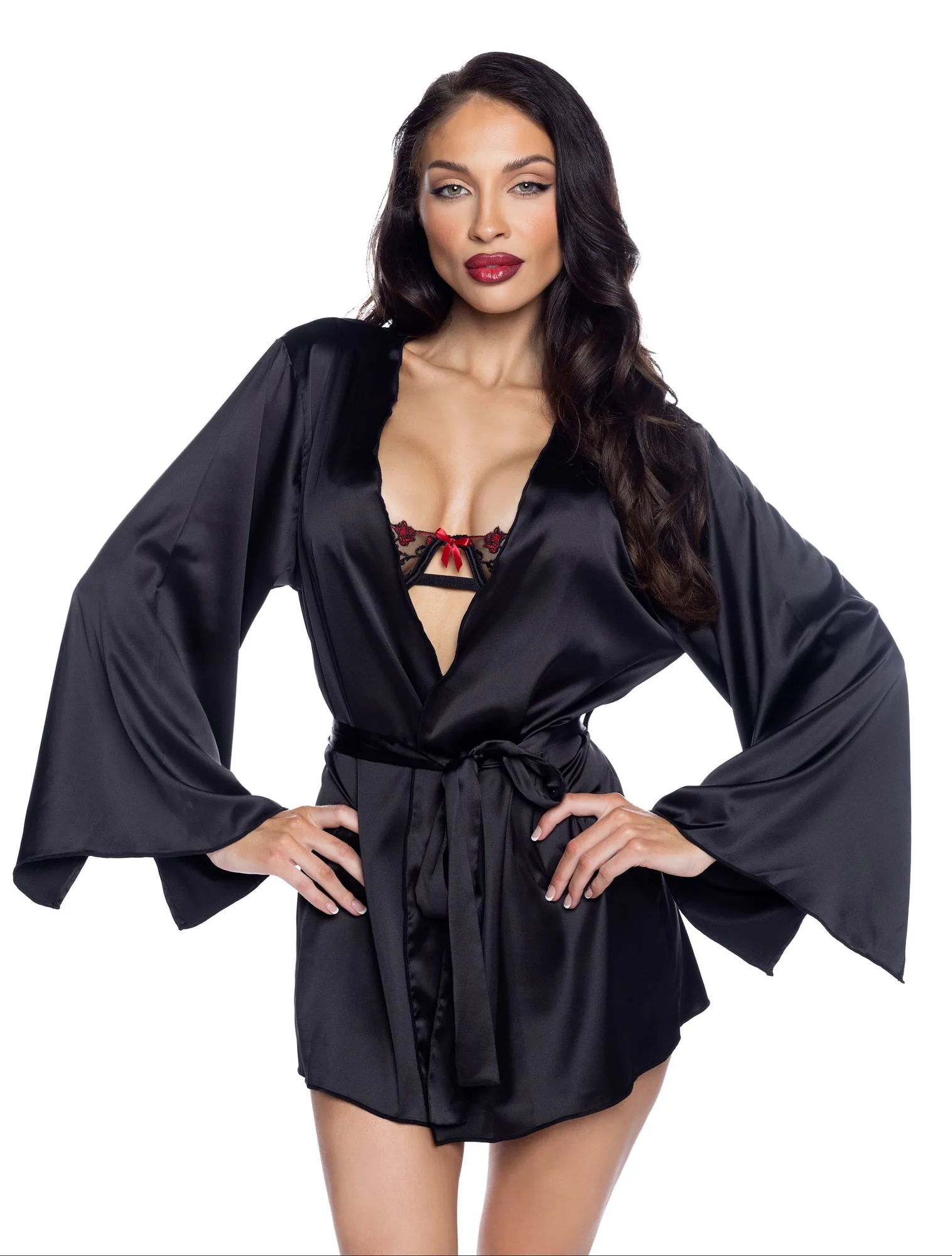 Midnight Charmeuse Robe: Styling & Care Tips