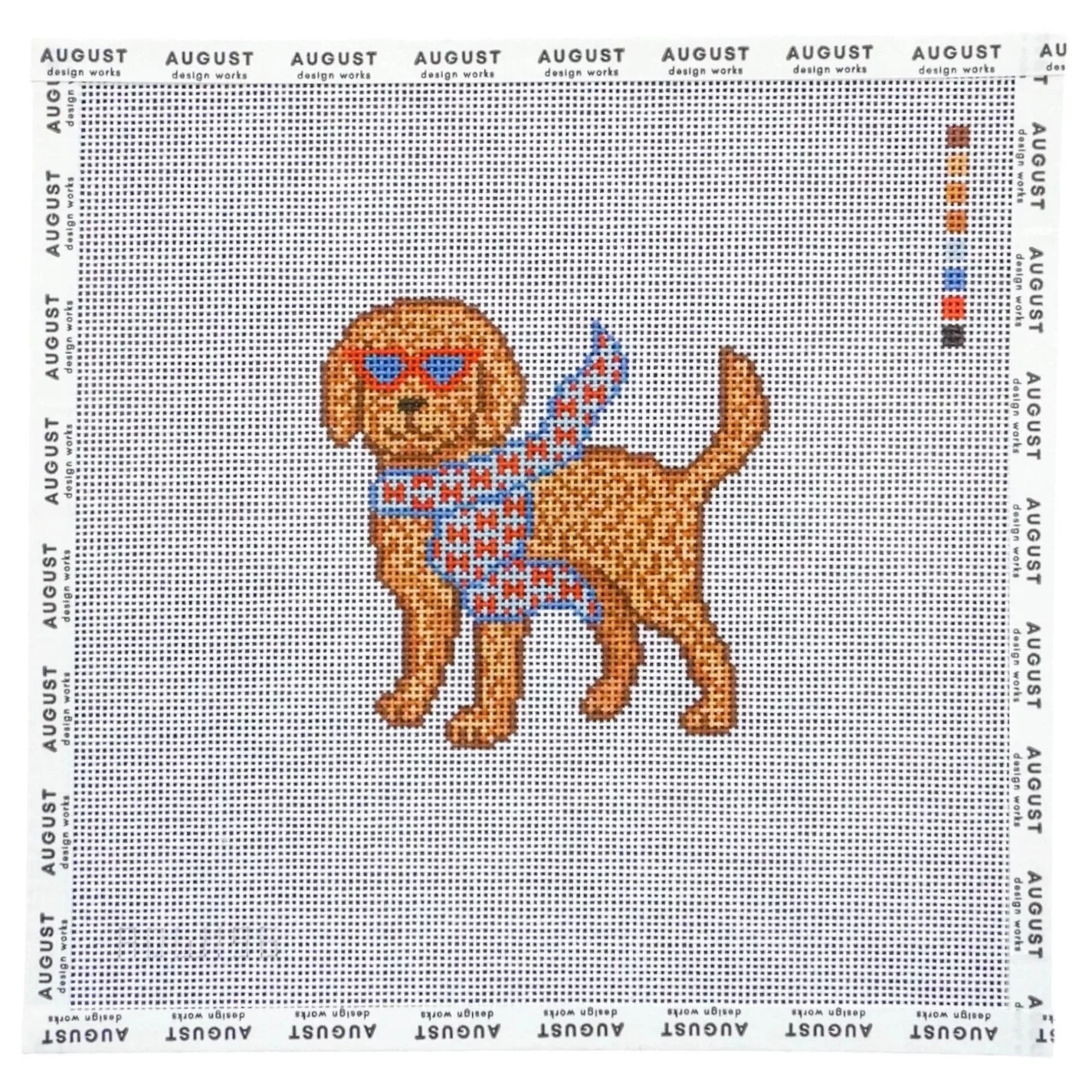 Bougie Goldendoodle - Needlepoint Canvas (Wholesale)
