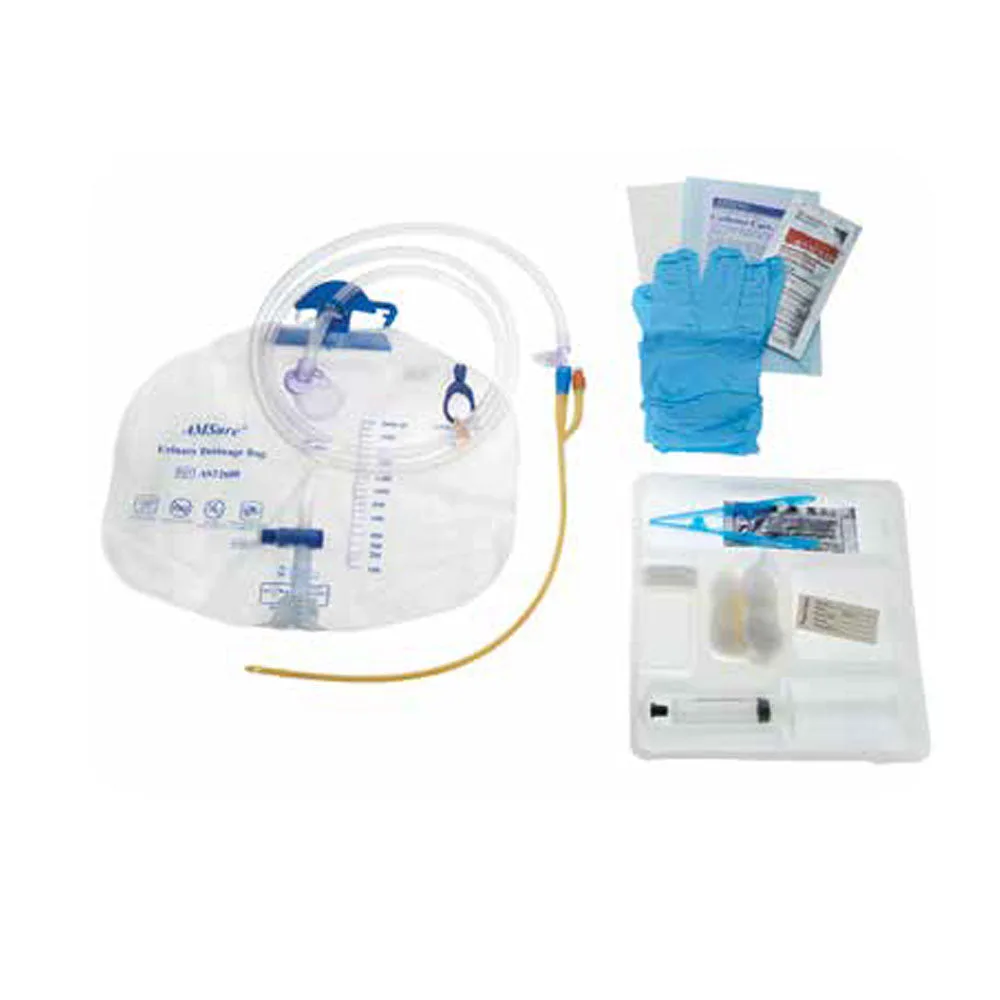 Anwendung eines vorkonnektierten Foley-Katheter-Sets