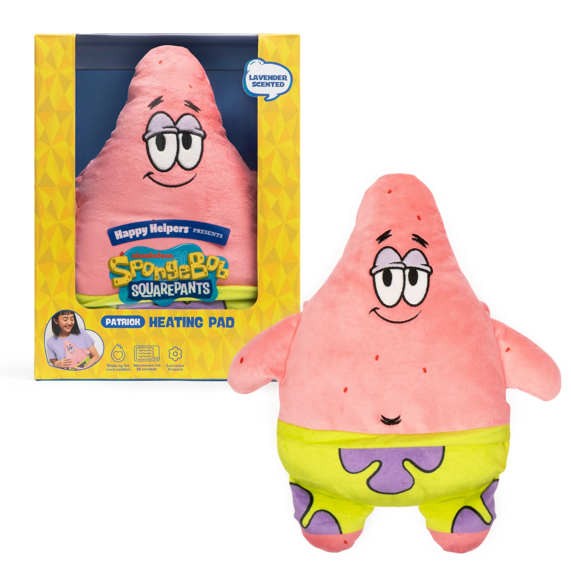 Happy Helpers Patrick par Relatable, le confort douillet qui n'a rien d'ennuyeux, soulagez vos crampes menstruelles avec ce coussin chauffant en peluche