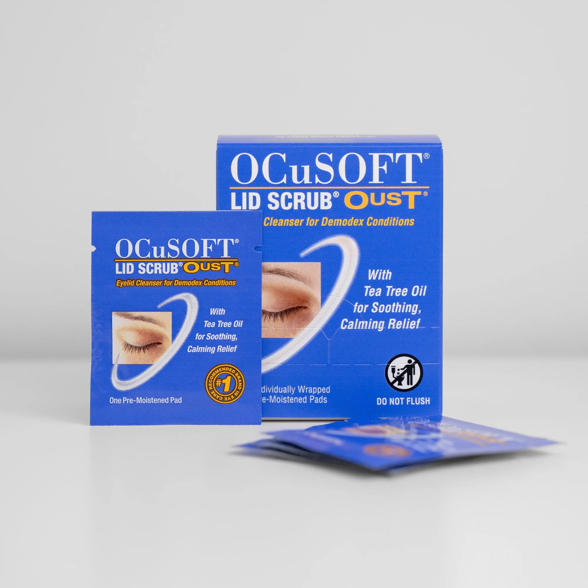 Ocusoft Lid Scrub Oust Demodex Eyelid Wipes