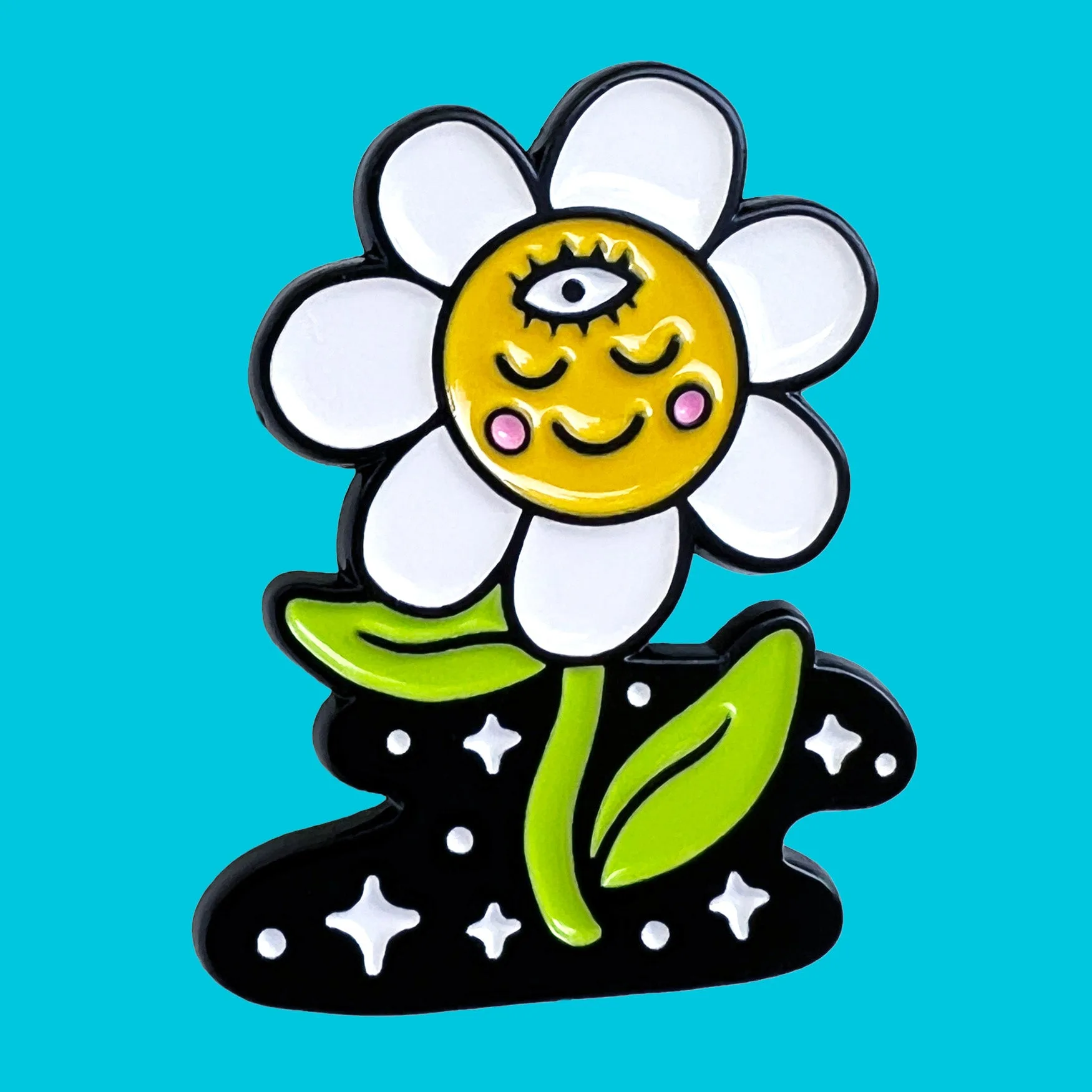 Cosmic Daisy Enamel Pin