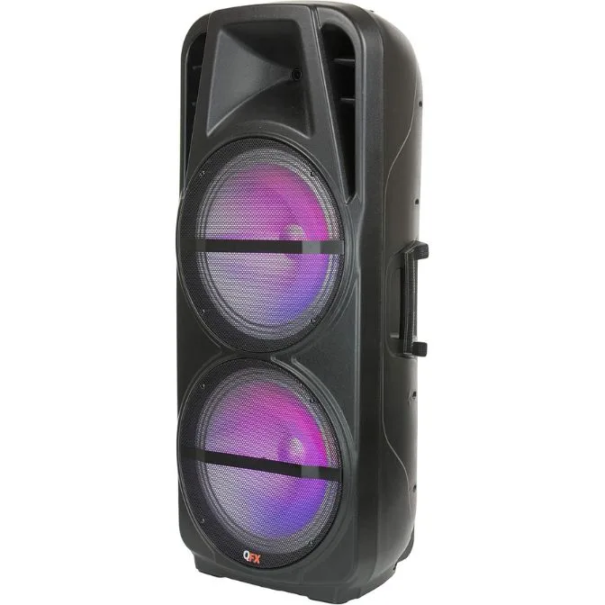 QFX PBX-621501 Bluetooth 2x15 Rechargeable Portable Party Sound System