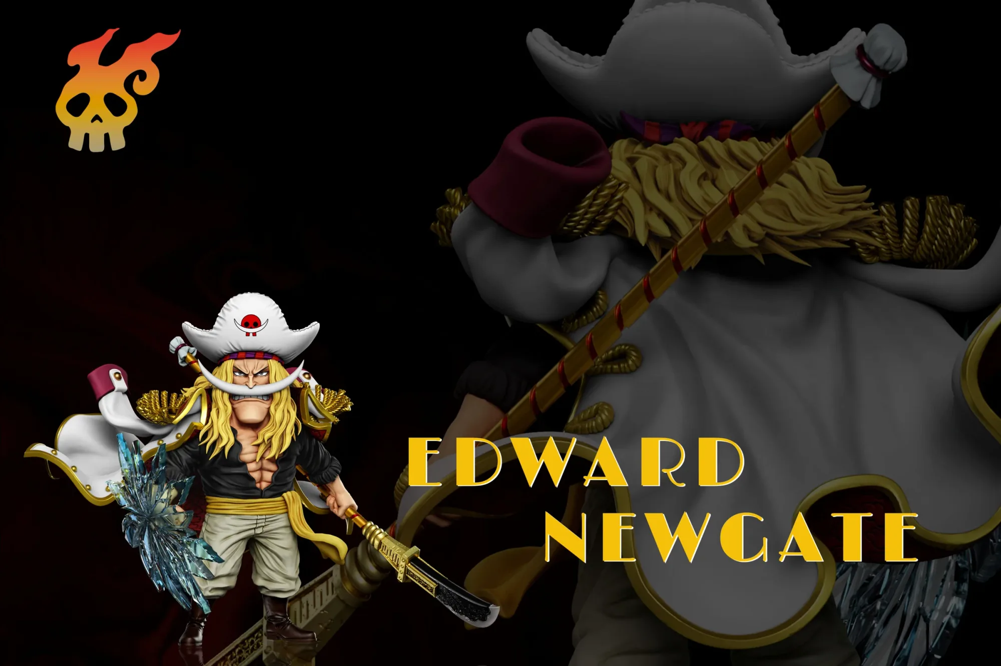 Piratas Rocks Edward Newgate - Estatua de Resina ONE PIECE - A Plus Studios