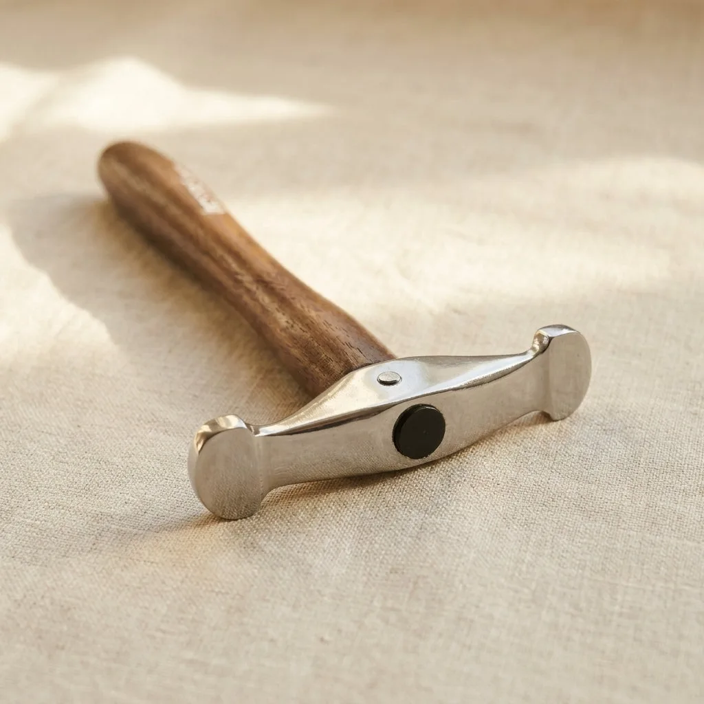 Texturing Hammer, Narrow Head — Metal Forming Tool for Silversmithing and Repoussé Work