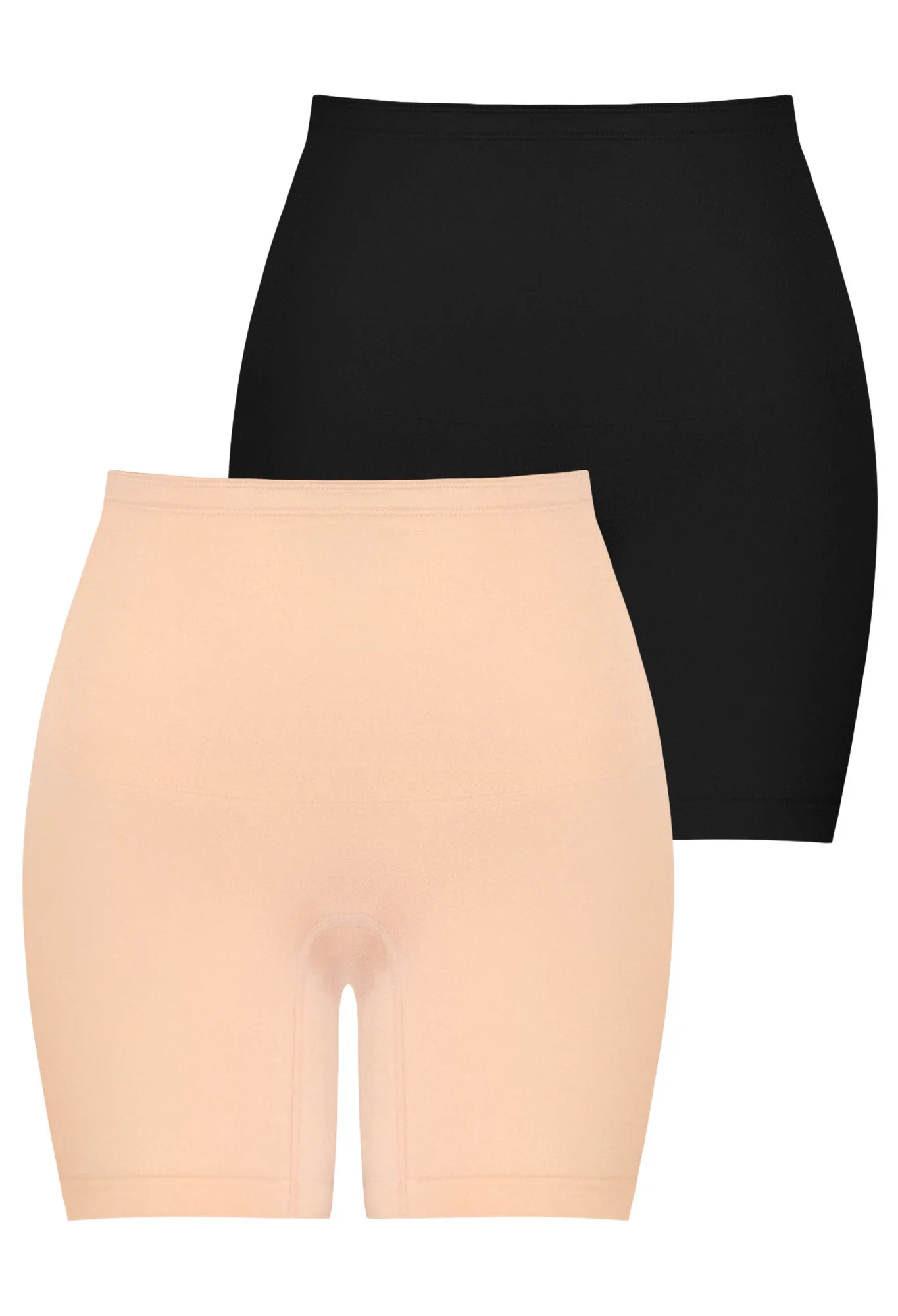 Gerichte Buikcontrole Stay-Up Shorts | Siliconenband - 2 stuks