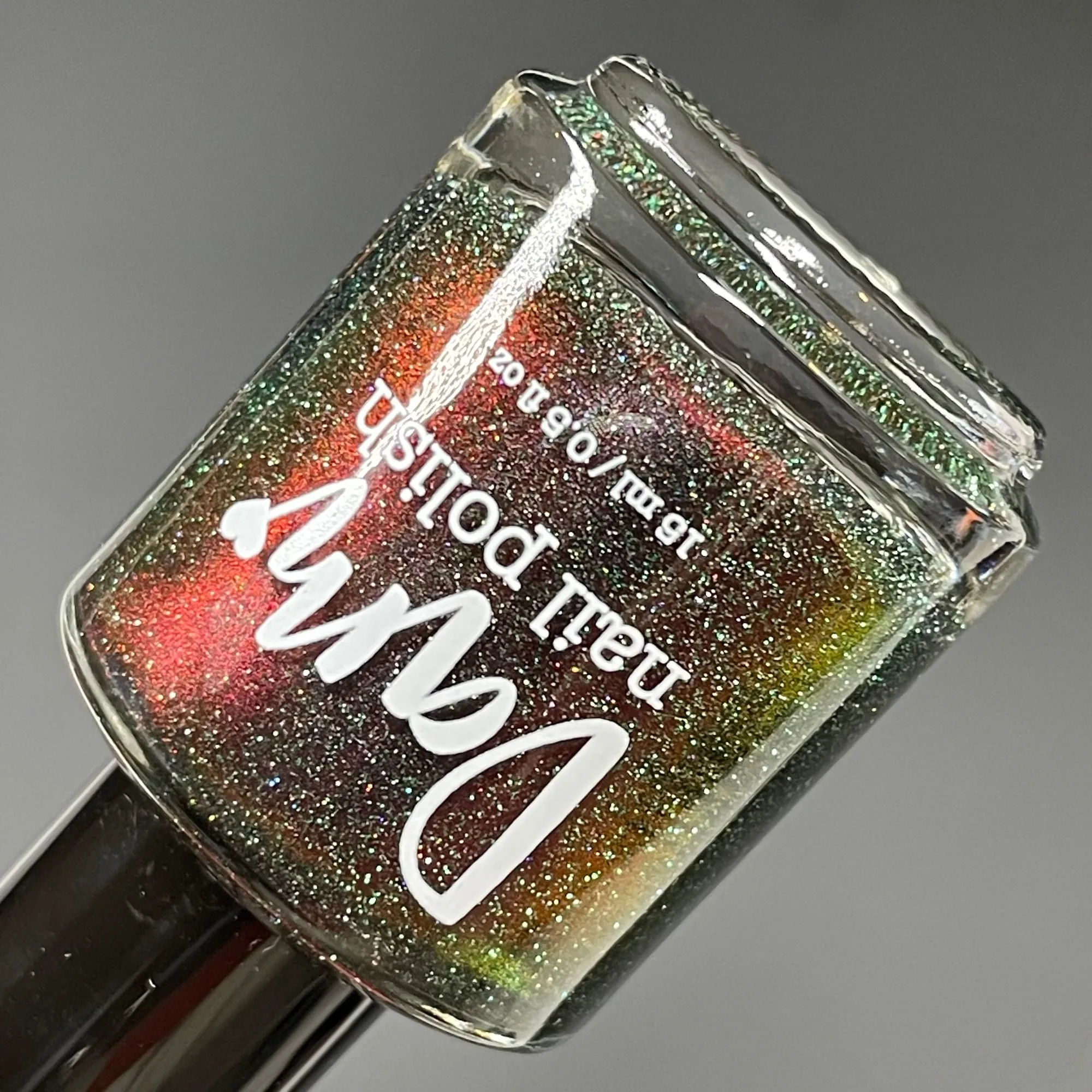 I Am Meat Popsicle - Black/Red Multichrome Nail Polish - Reflective Nail Polish - I'm Not a Robot Series