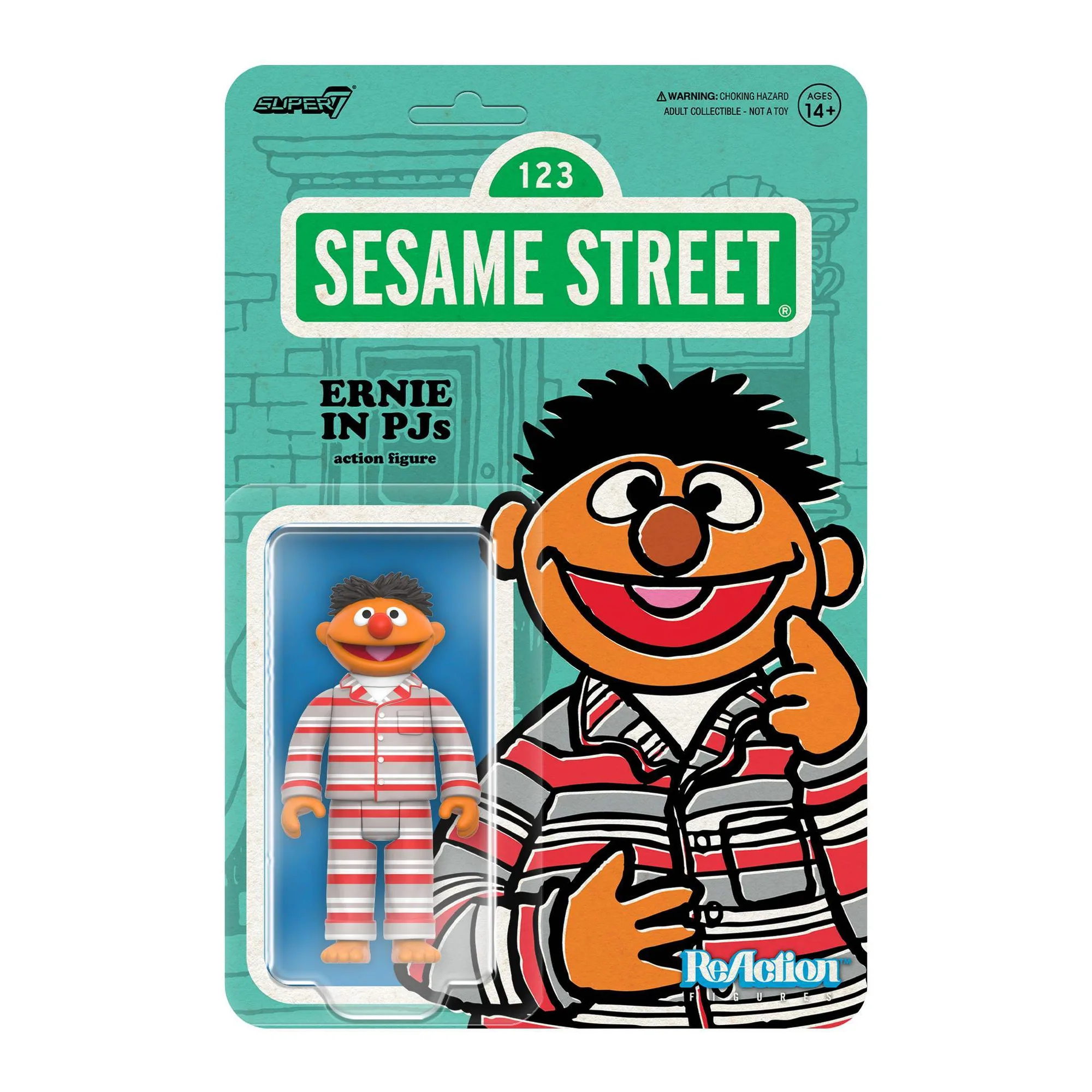 Sesame Street ReAction Figures: Ernie PJs vs Tickle Me Elmo