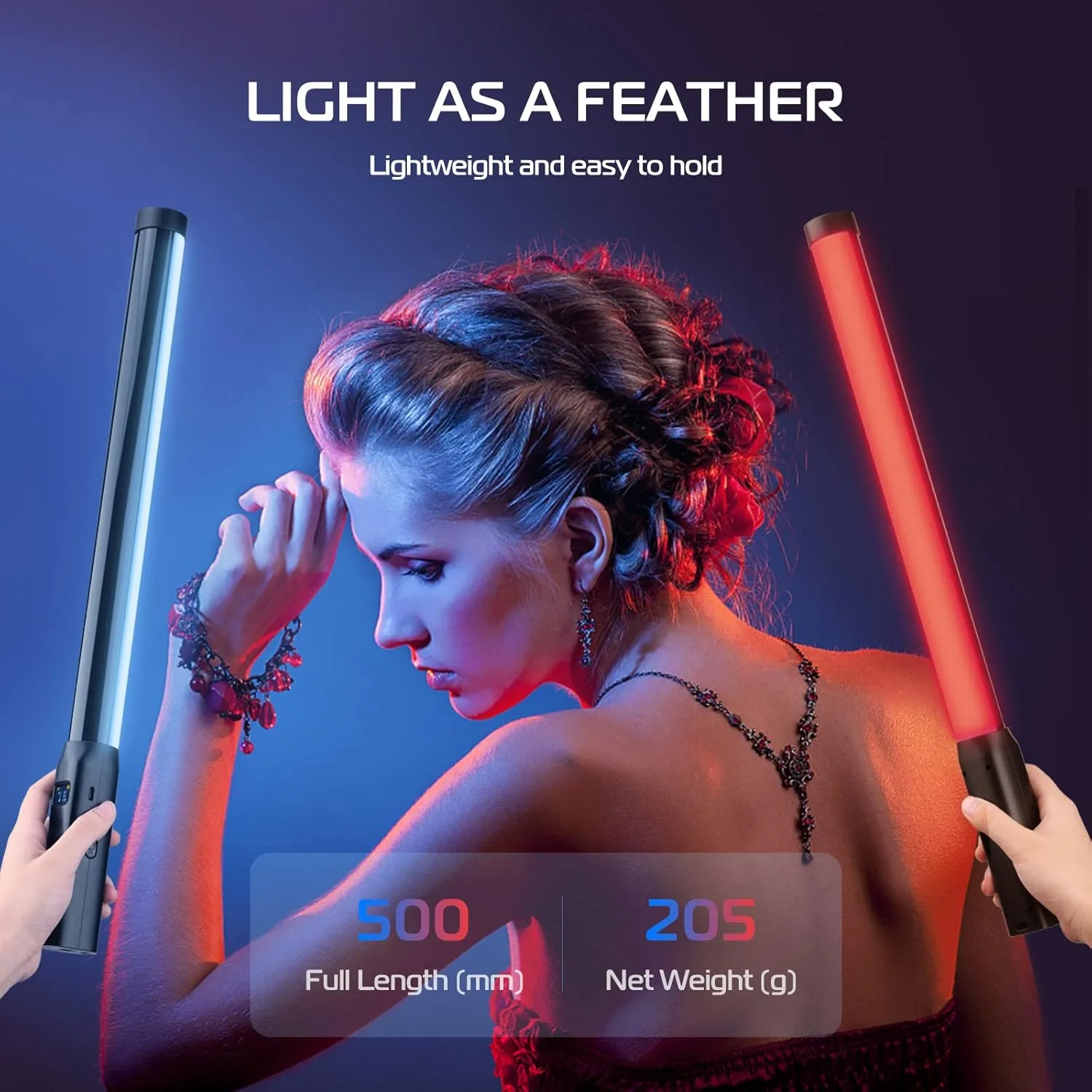 كيفية استخدام مصباح LED الأنبوبي المحمول للتصوير