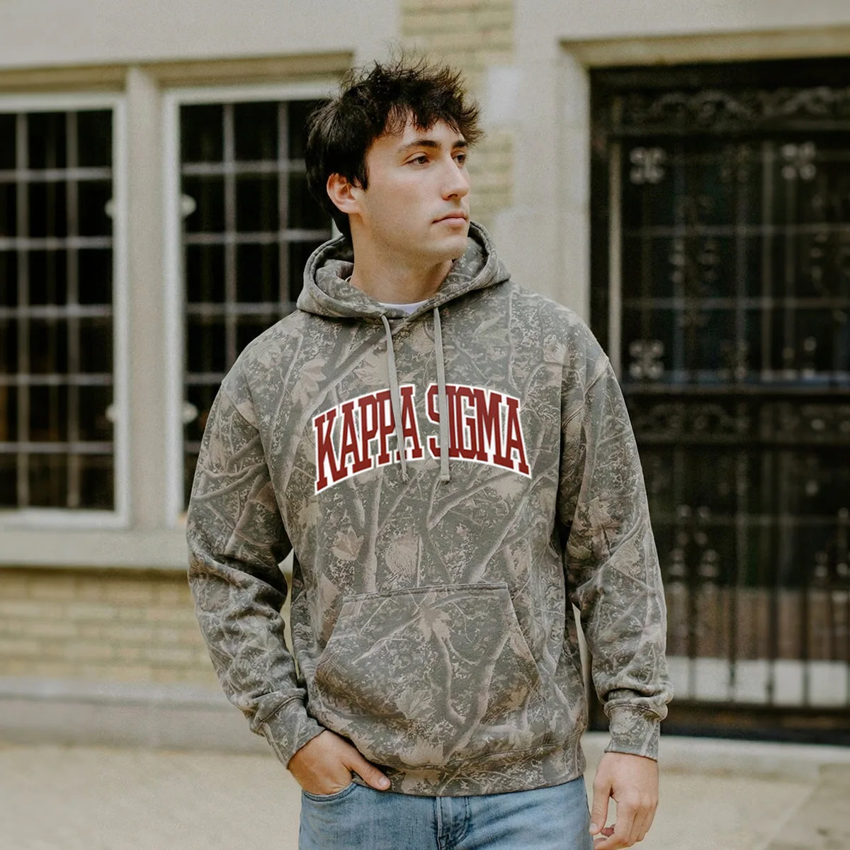Exclusive Kappa Sig Sewn On Camo Hoodie