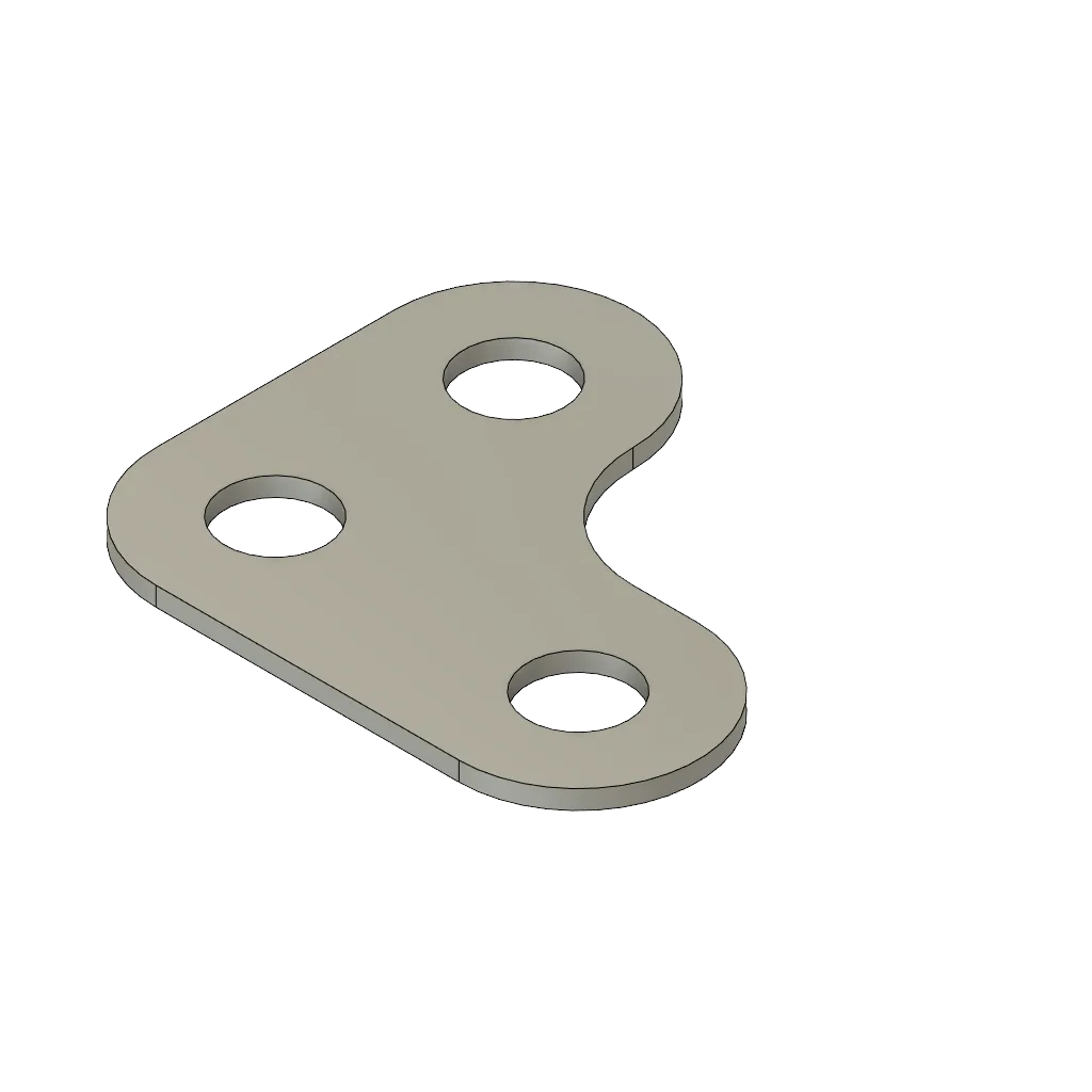 Platte hoekadapter
