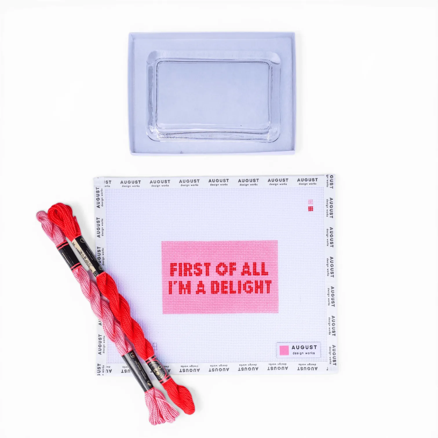 First of All I'm A Delight - Needlepoint Paperweight Kit (Wholesale - EXCLUDES THREADS)