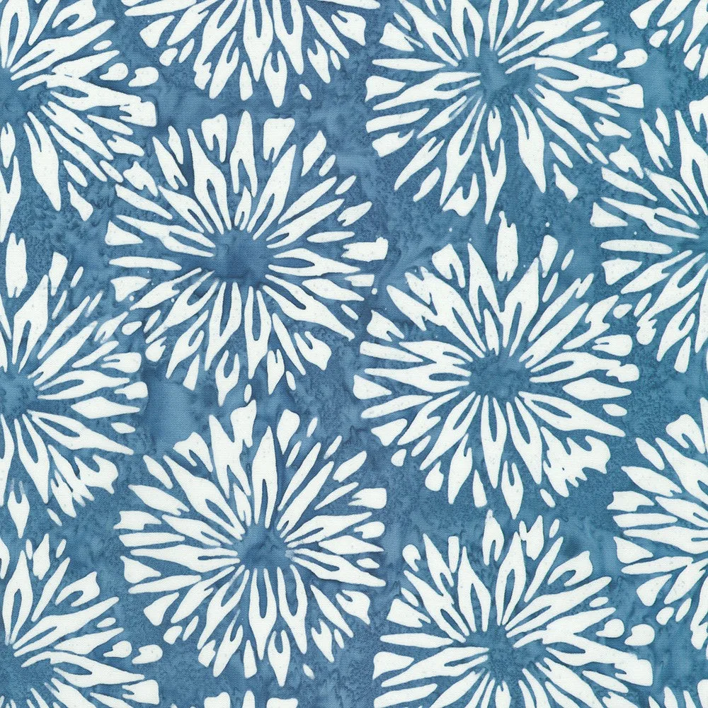 KAUFMAN - Kasuri by Debra Lunn and Michael Mrowka - Artisan Batiks - Denim - K85417
