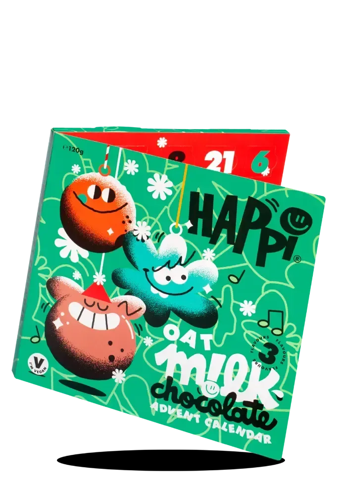 PRE-ORDER HAPPi TRIPLE FLAVOUR Plastic Free - Advent Calendar SRP 10 X 120g