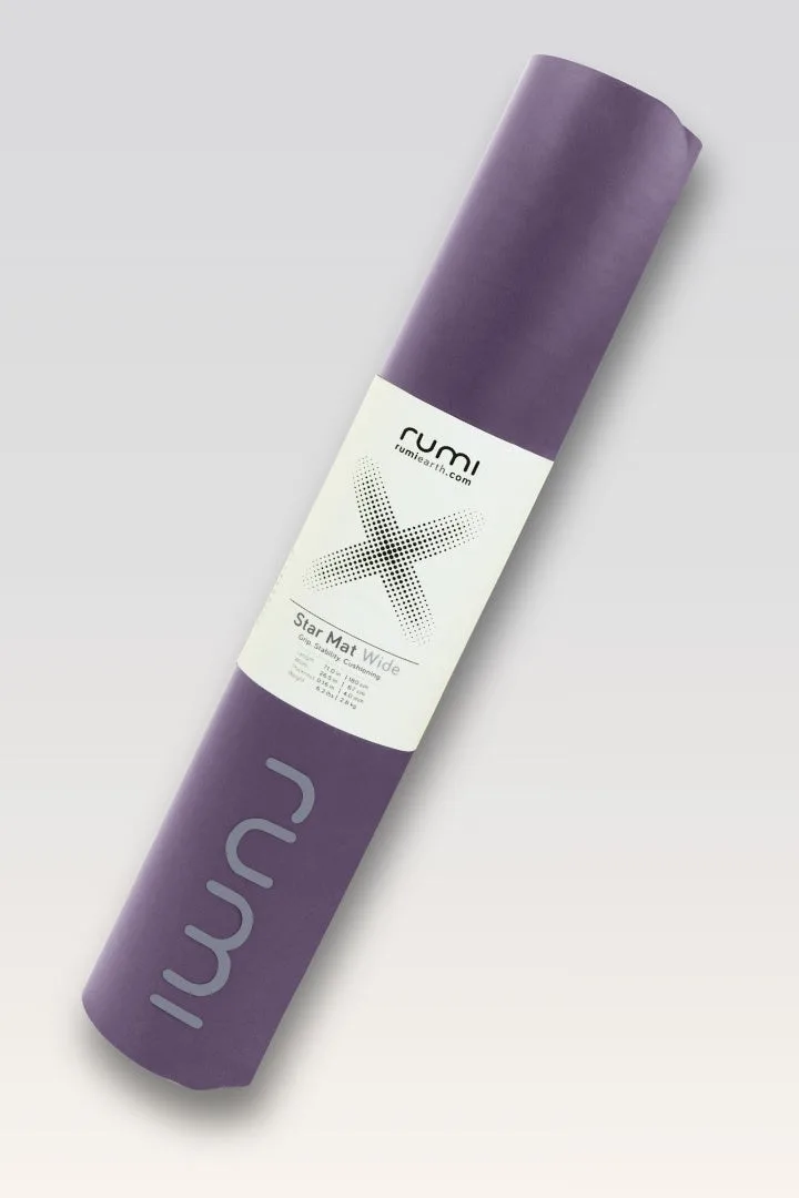 Tapis de yoga prune violet : plus large, meilleur pour l'équilibre ?