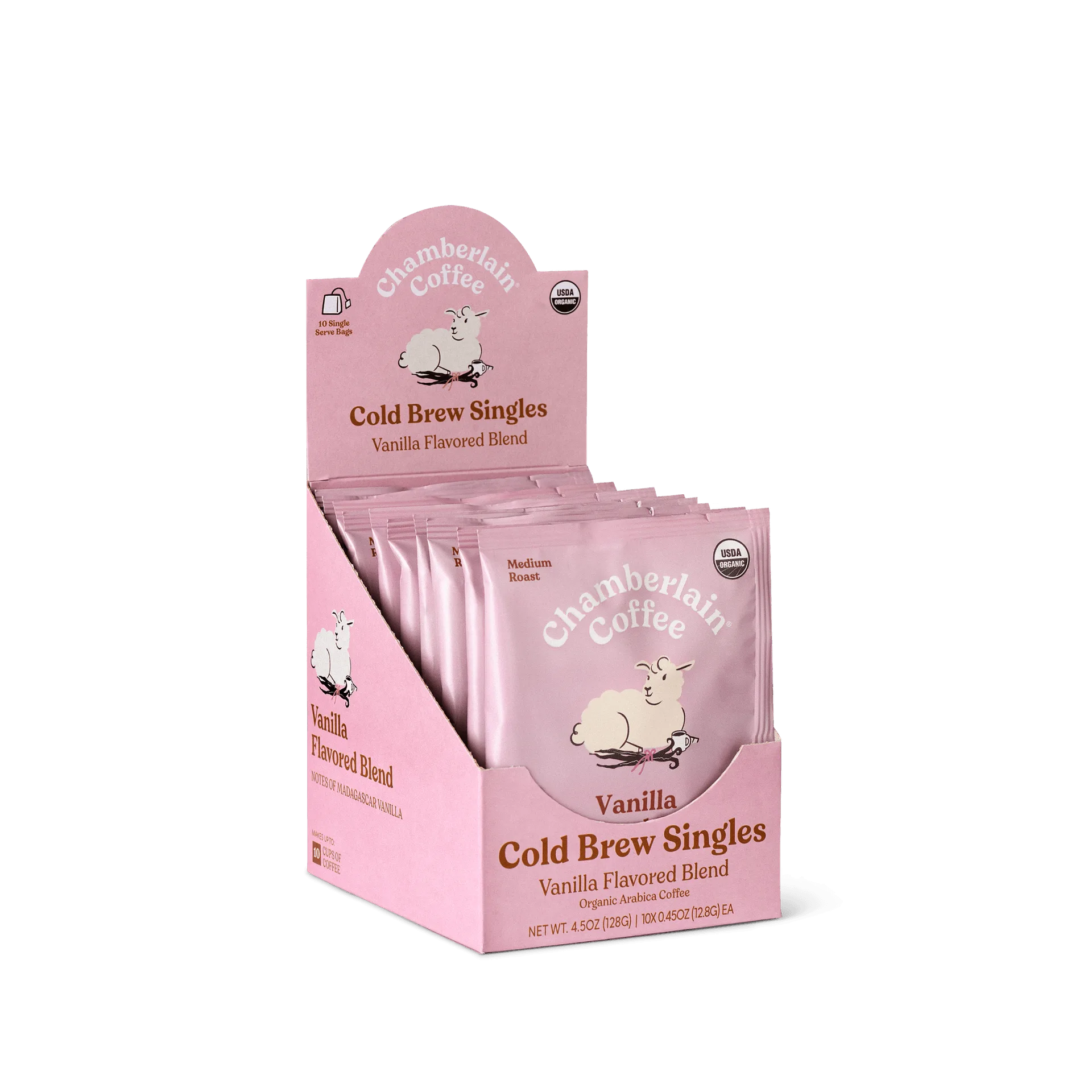 Organic Vanilla Cold Brew Coffee Singles