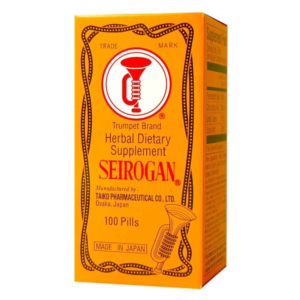 Trumpet Brand Seirogan bylinný doplněk pro žaludek, 100 tablet
