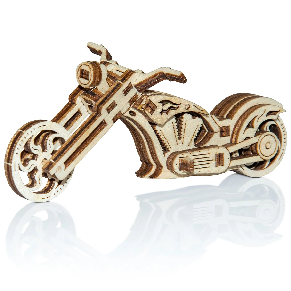3D Wooden Motorbike Puzzle – Chopper Widget