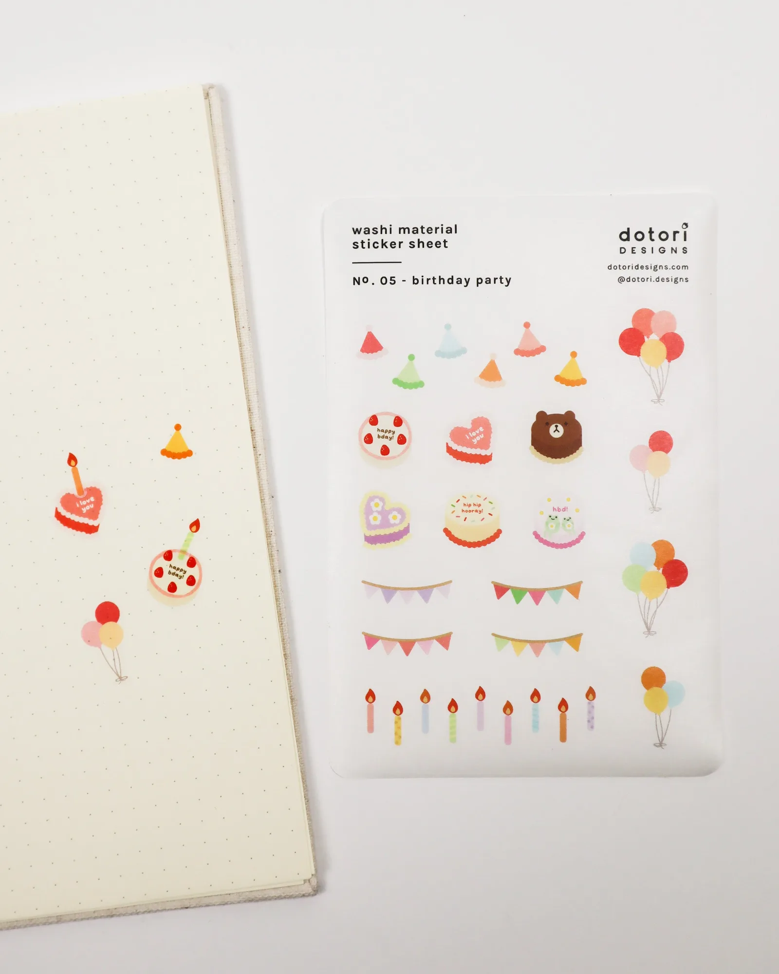 Birthday Party Sticker Sheet