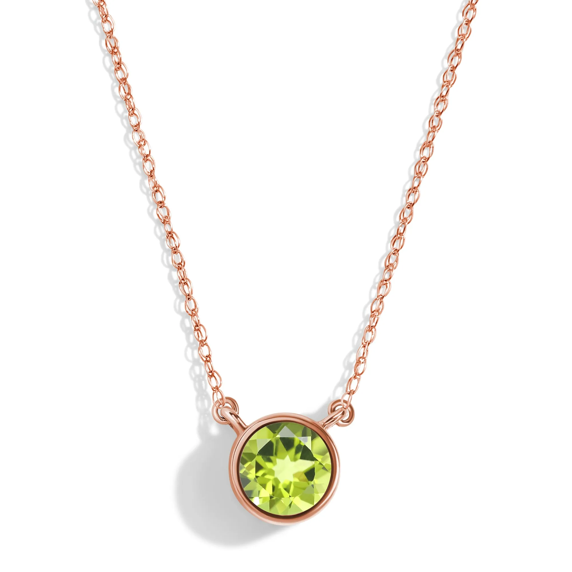 Peridot-Halskette - Solitär