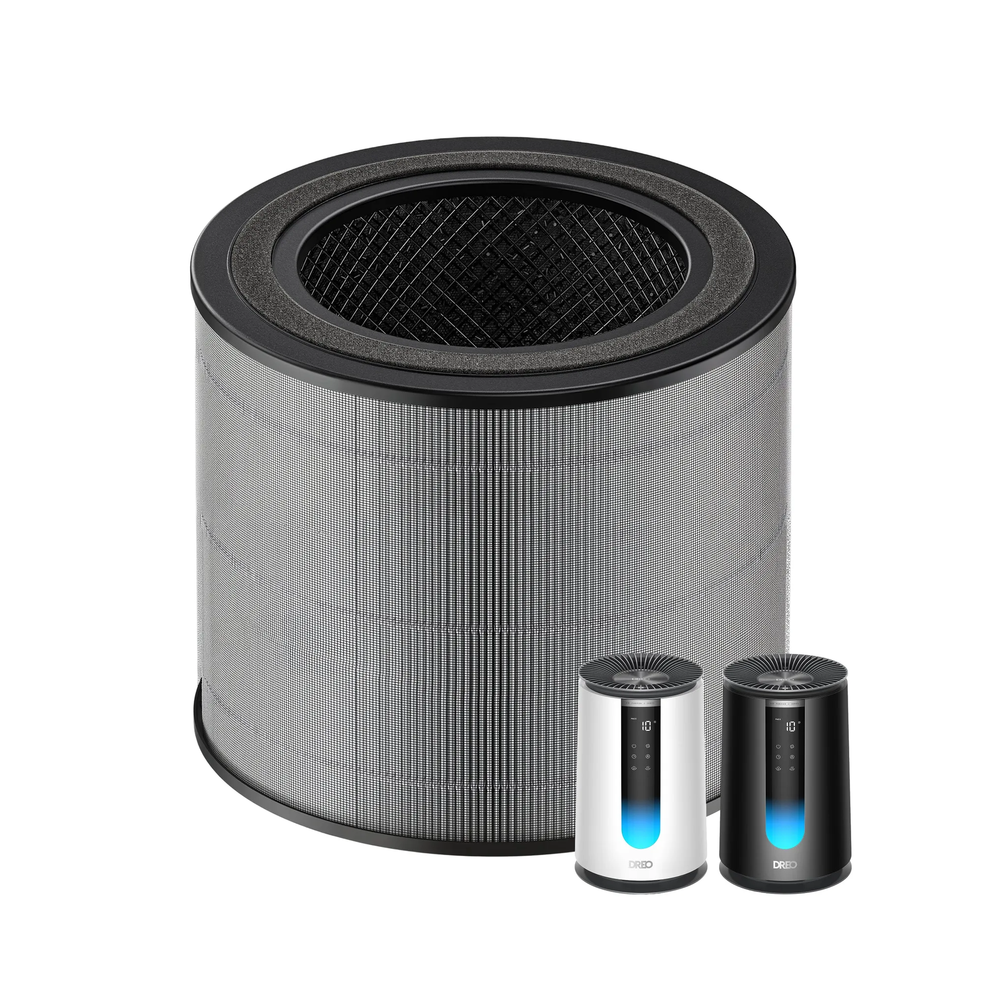 Air Purifier 3-in-1 HEPA Filter For 338/338S Black/White