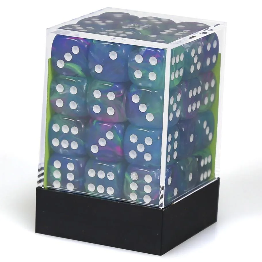 Chessex Festive Waterlily Würfelblock: Lieferumfang
