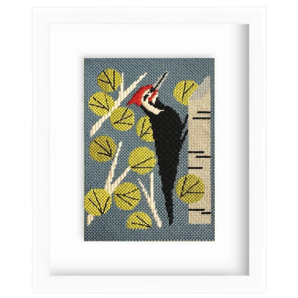 Woodpecker in Aspens Needlepoint Kit: Stitch Guide