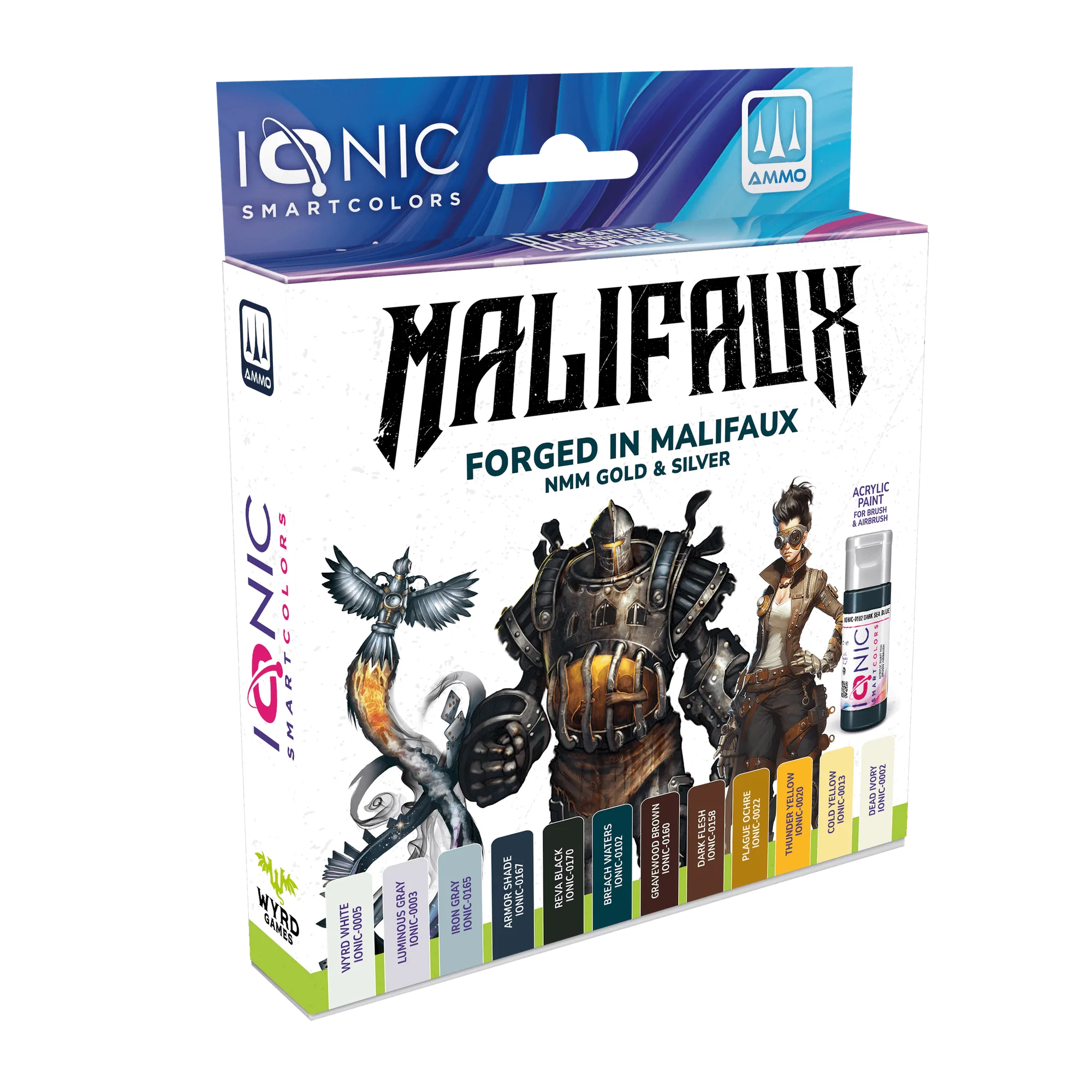 IONIC Malifaux: Forged in Malifaux NMM Gold & Silver Paint Set