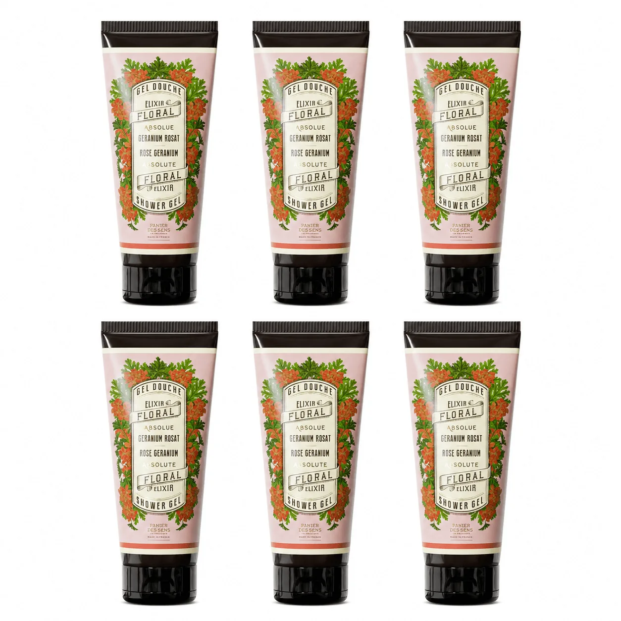 Confezione da 6 Docciaschiuma Geranio 200ml