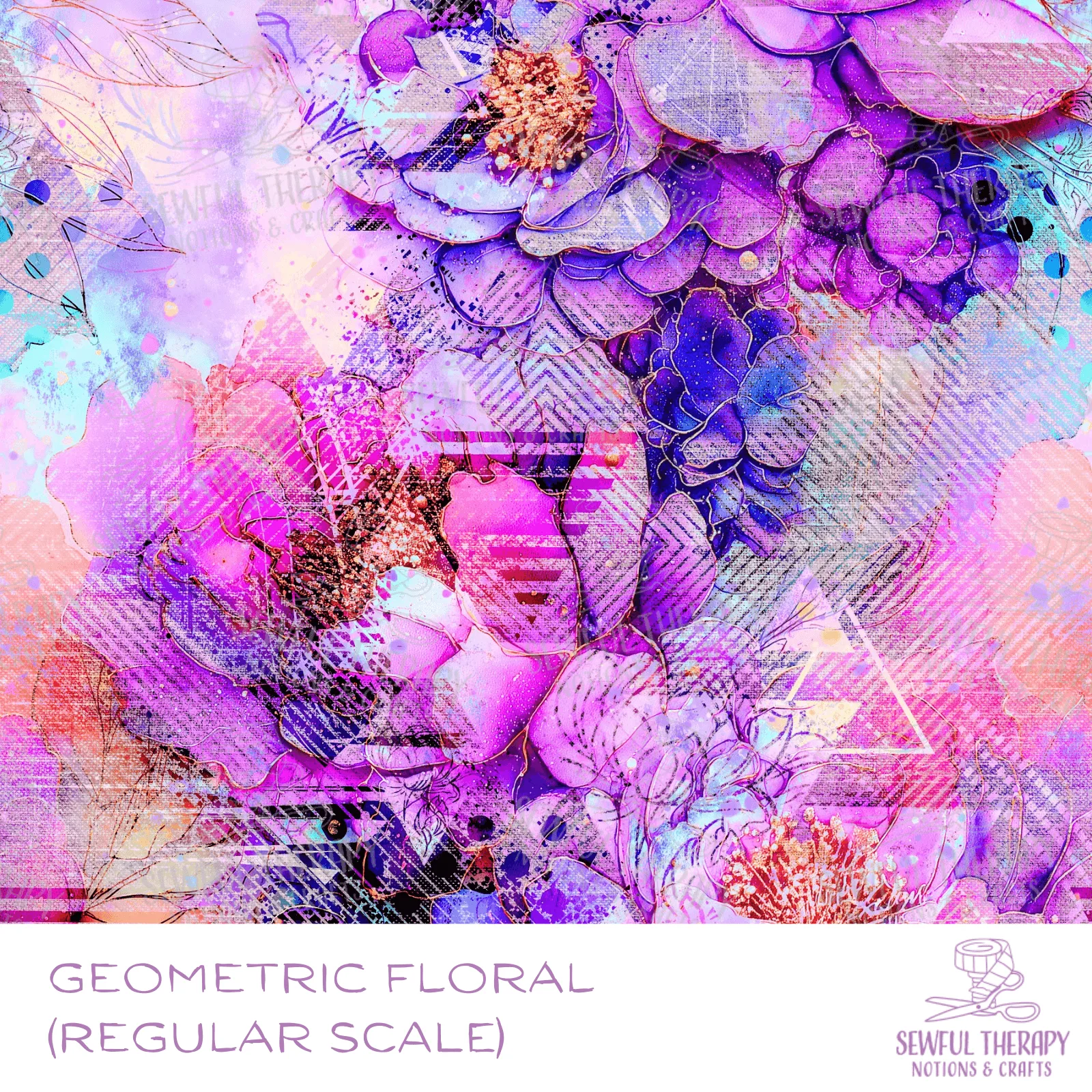 Geometric Floral Hexatex (YD)