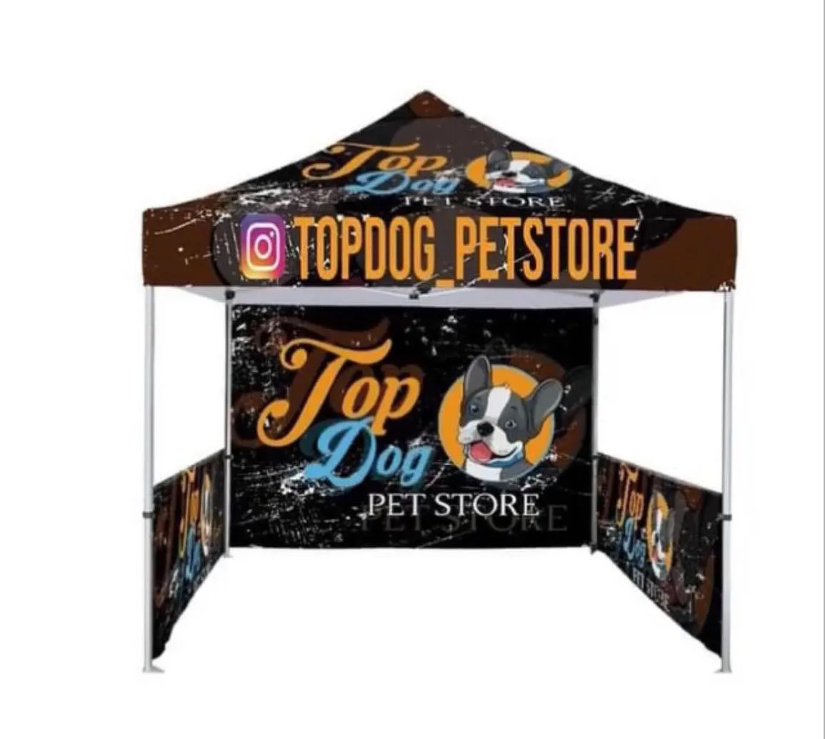 Montaje de una carpa para eventos caninos
