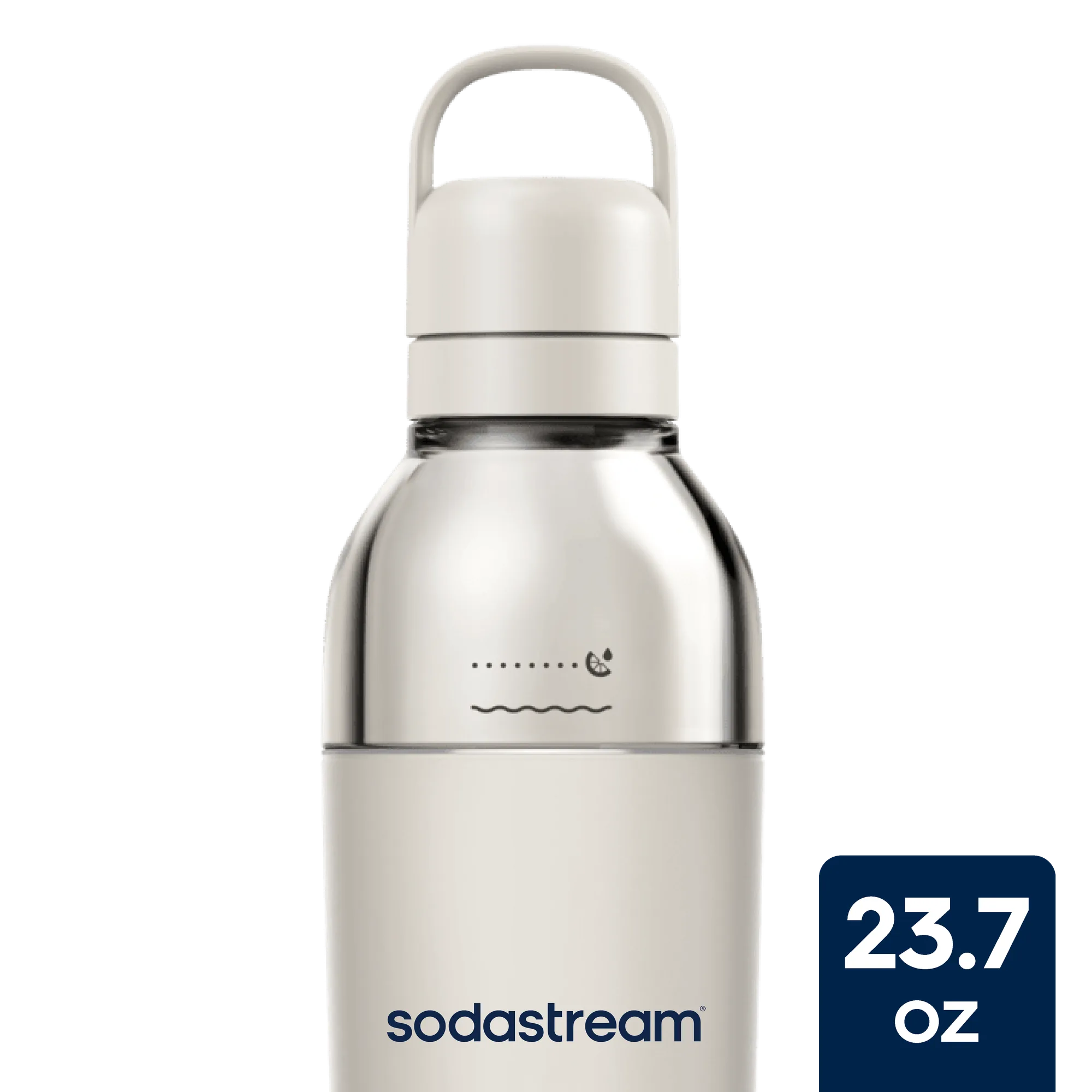 Sodastream Fizz & Go™ Easy Mix Insulated Stainless Steel Bottle Sand 23.7 oz