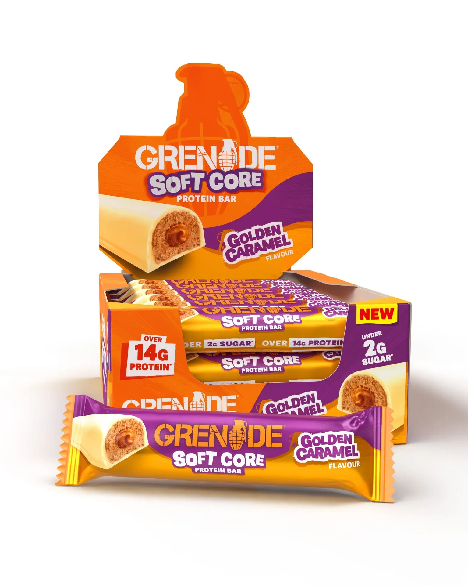 Soft Core Golden Caramel Protein Bar