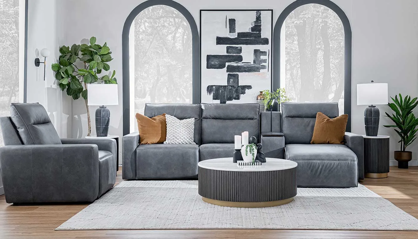 Cura del divano reclinabile con chaise longue