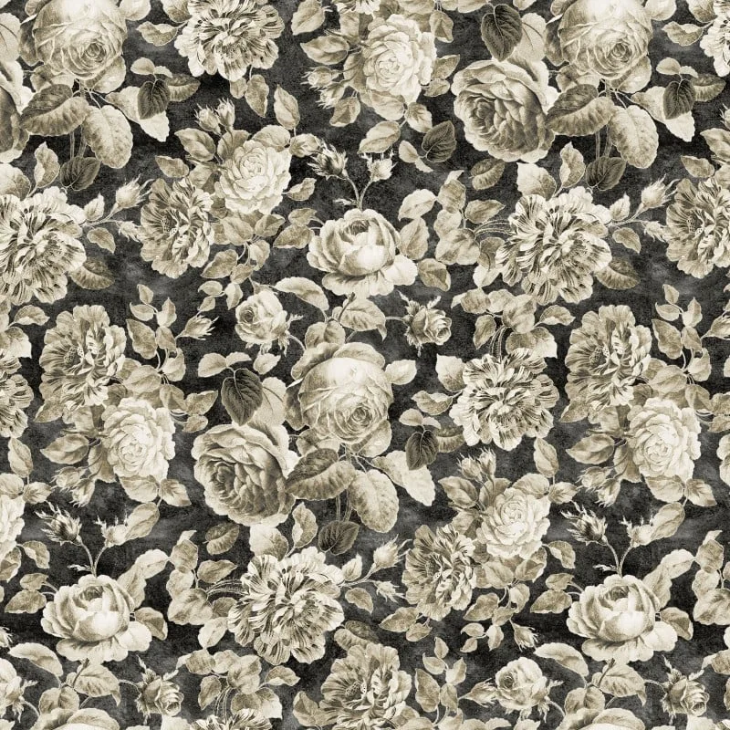 BLANK QUILTING - Paris Nights de Camelia Creations - Floral - Carbón