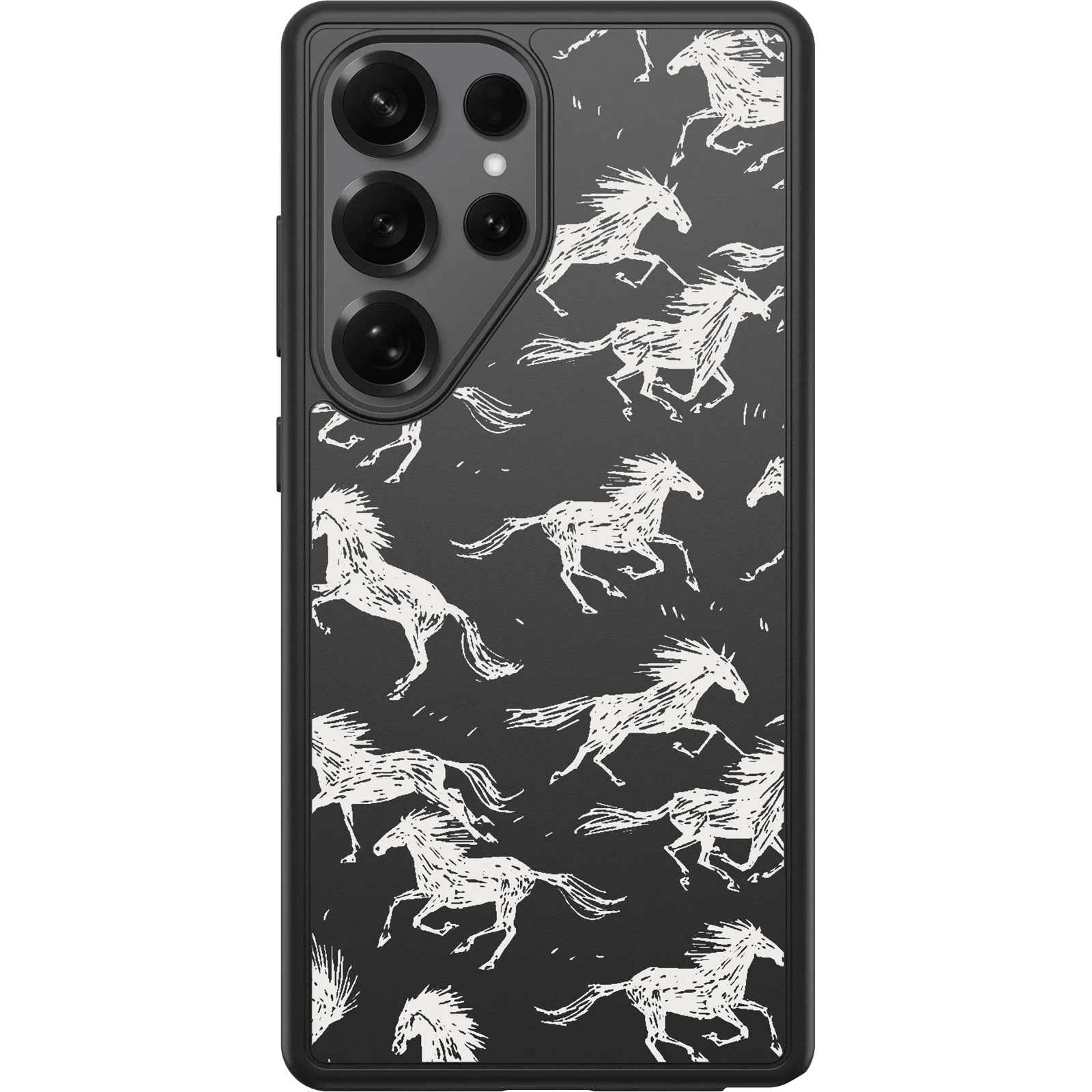 Galaxy S25 Ultra Symmetry etui med magneter: Western Noir