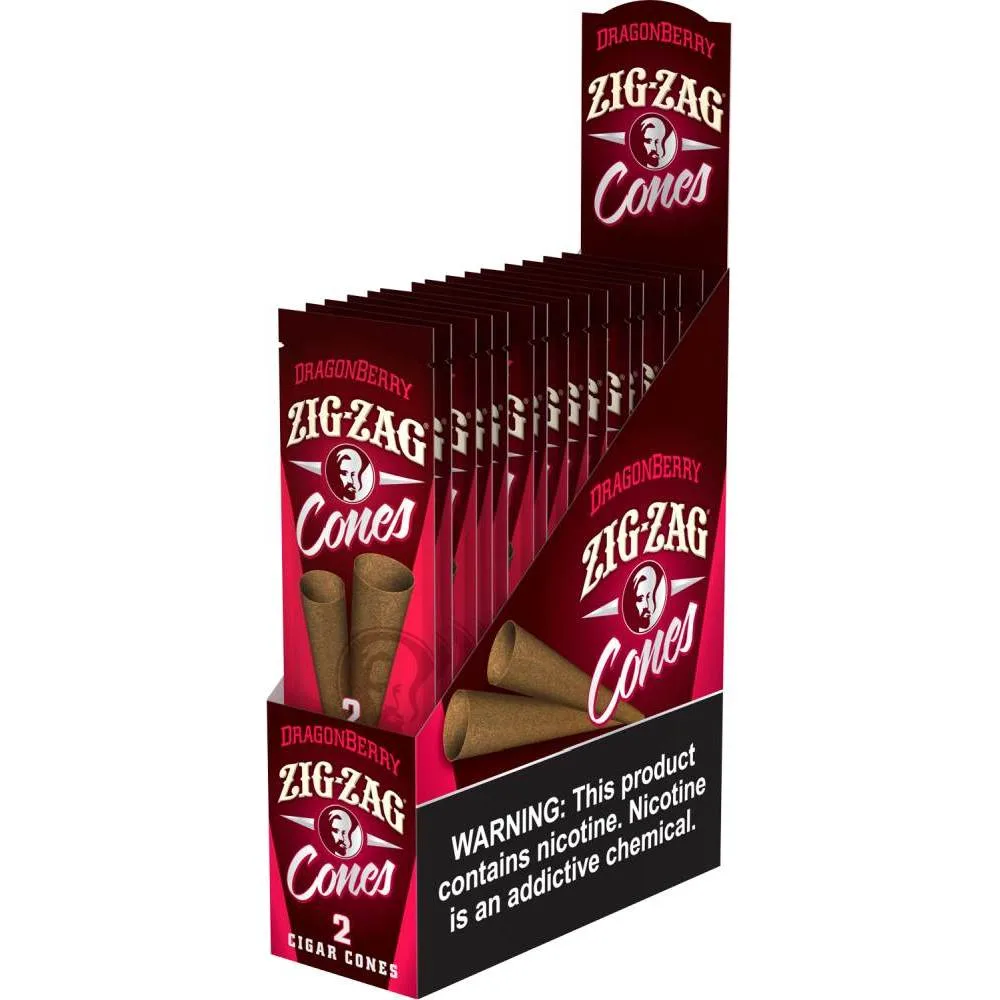 Zig-Zag Dragonberry vs Straight Up Conos de Cigarro