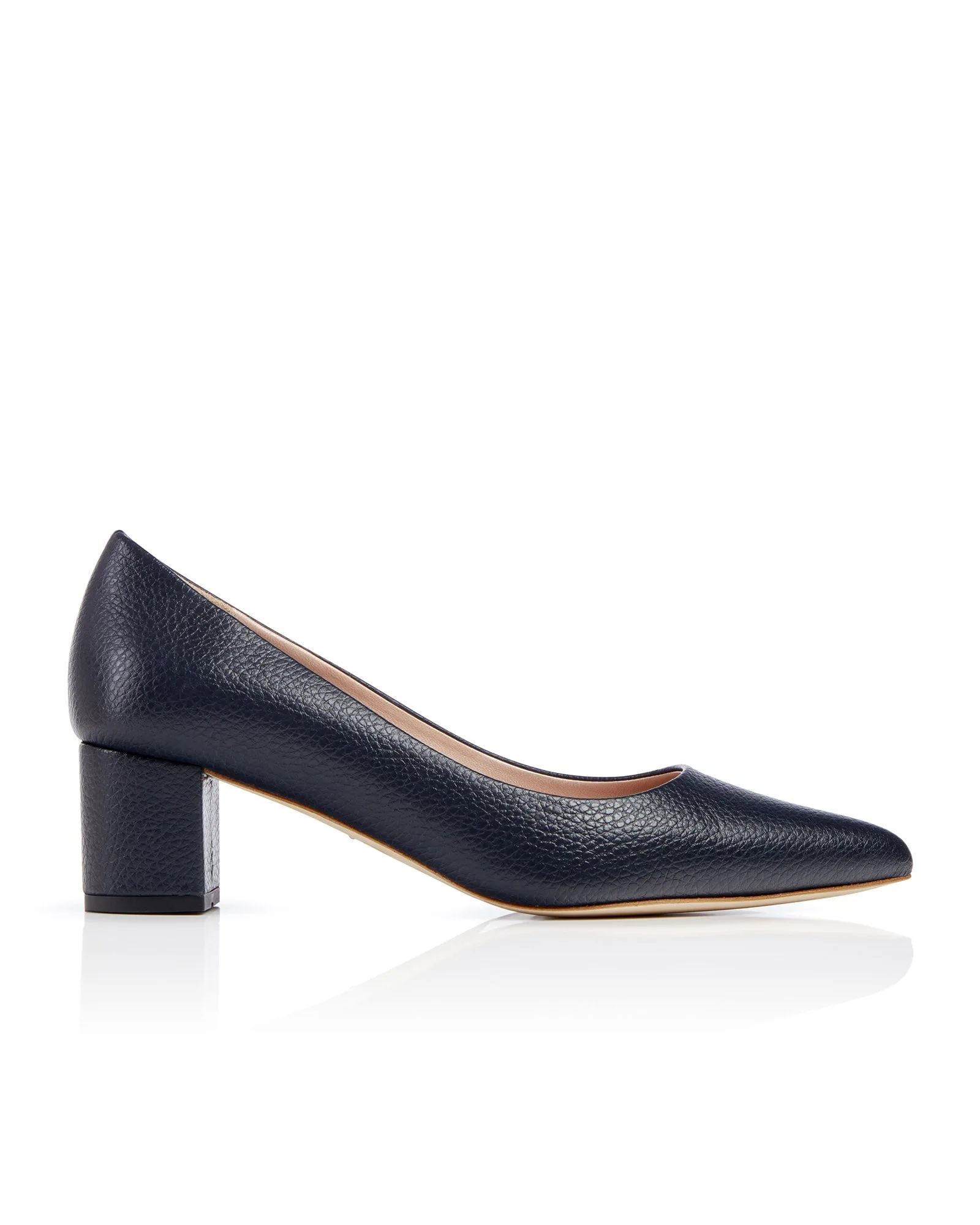 Josie Dark Navy Textured Leather