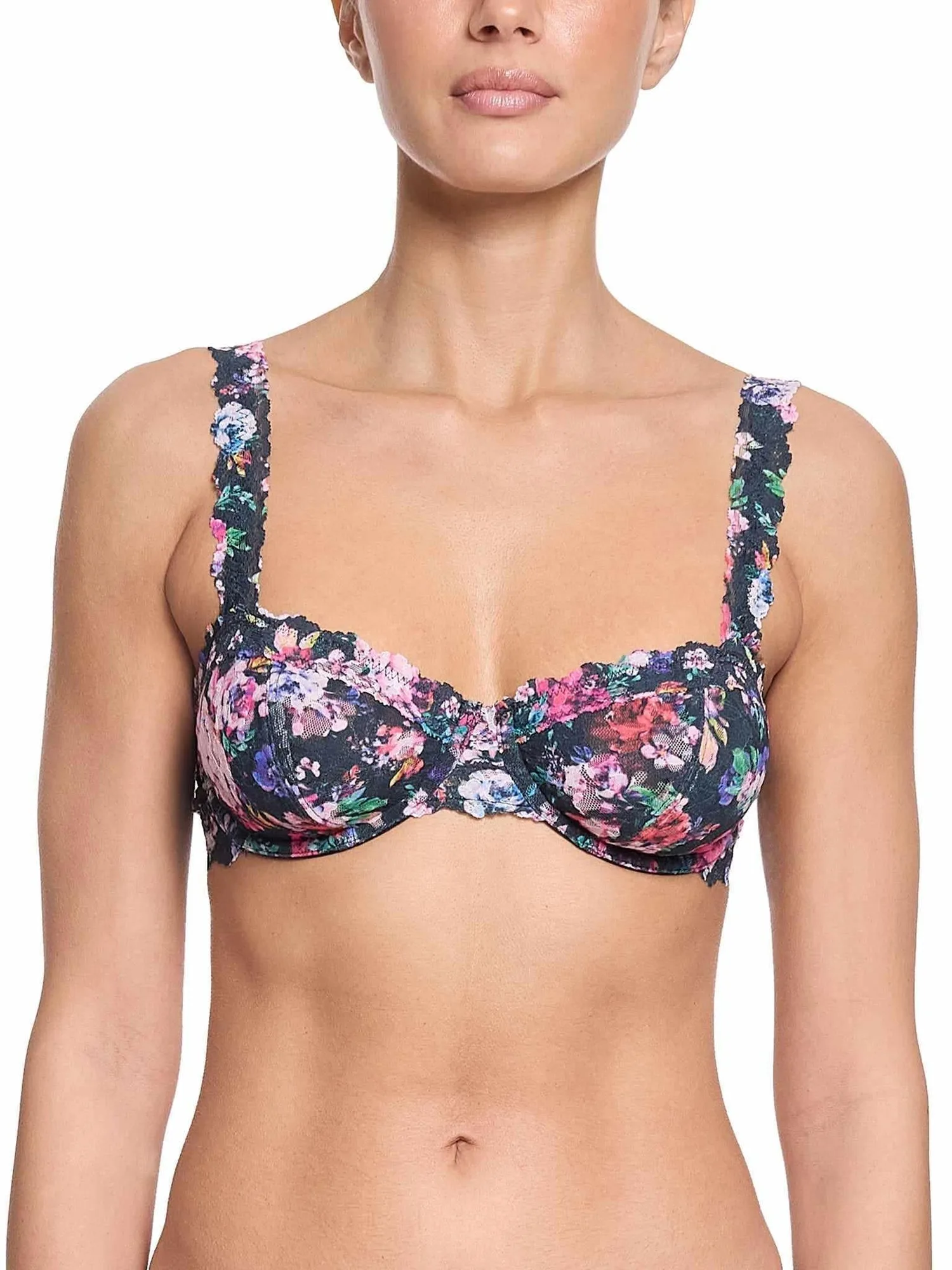 Signature Lace® Balconette Bra Dark Peonies Sale