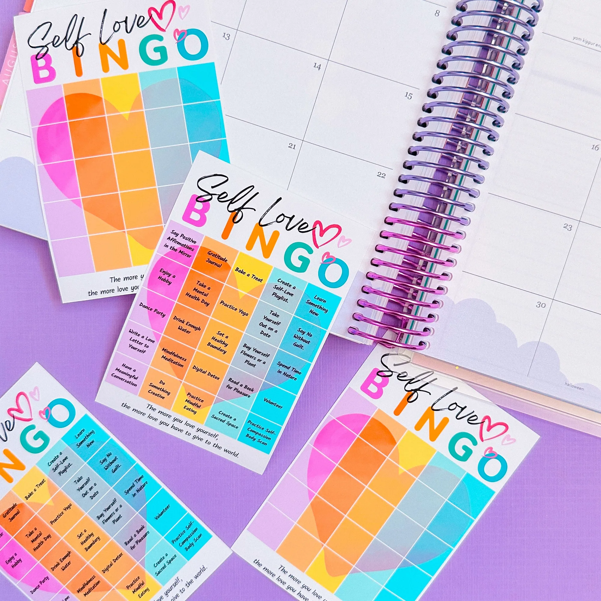 Journal Sticker - Self Love Bingo