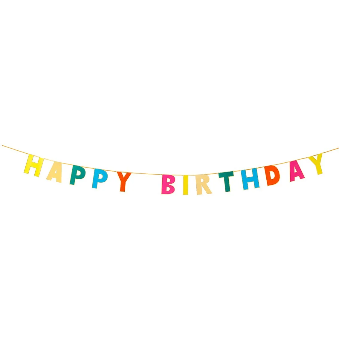 Rainbow Happy Birthday Banner Garland - 3m