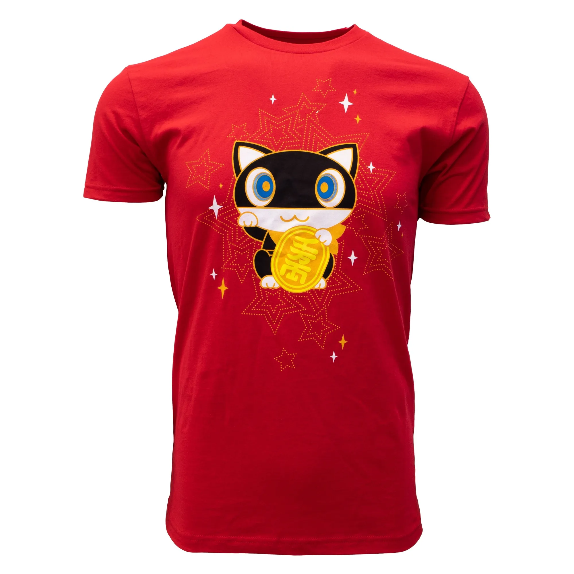 Camiseta Persona 5 - Gato de la suerte Morgana - Roja